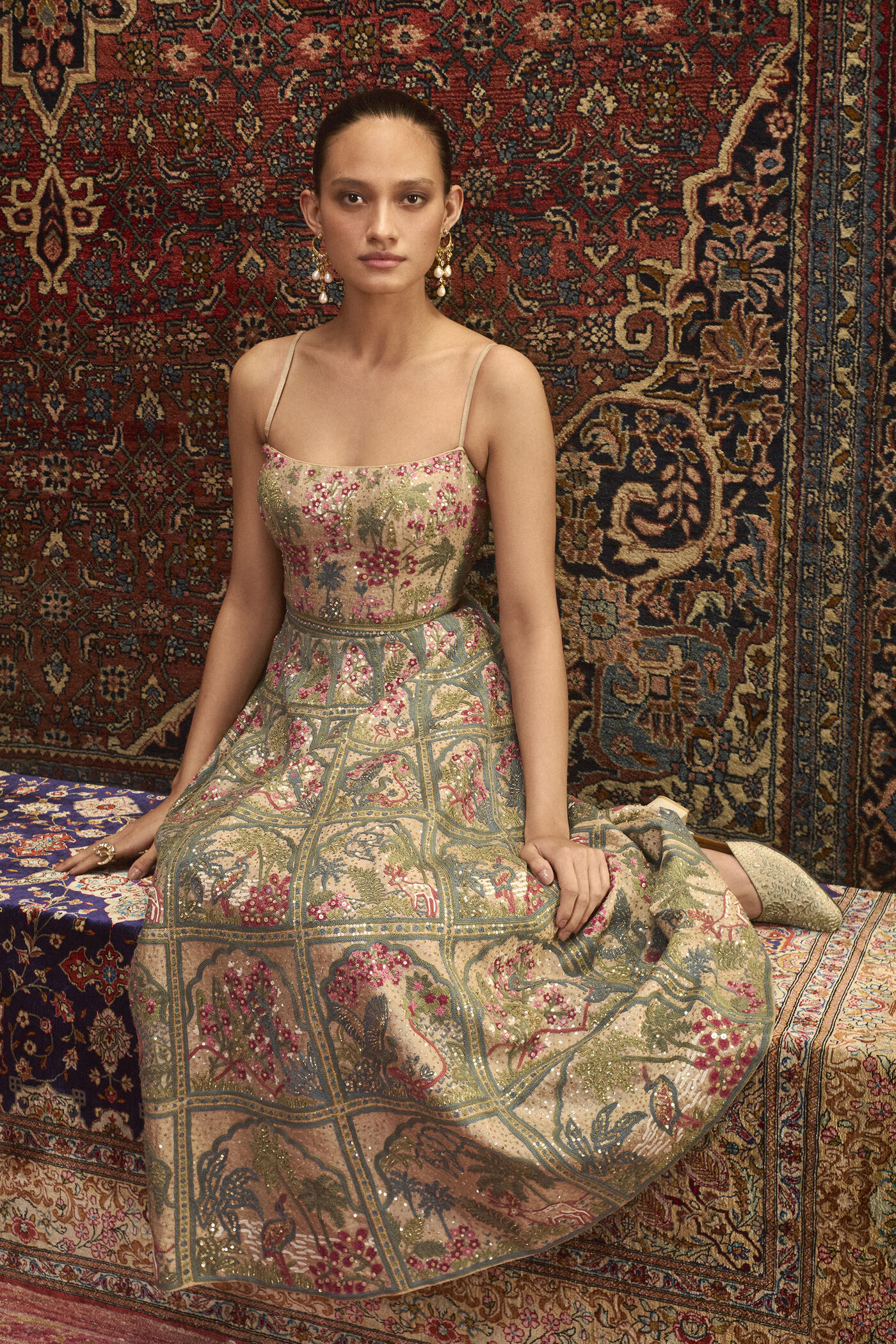 Buy Designer Idika SEWA Hand-embroidered Dress - Gold Online for Women from Anita Dongre F25R61_GOLD Buy Designer Idika SEWA Hand-embroidered Dress - Gold Online for Women from Anita Dongre F25R61_GOLD