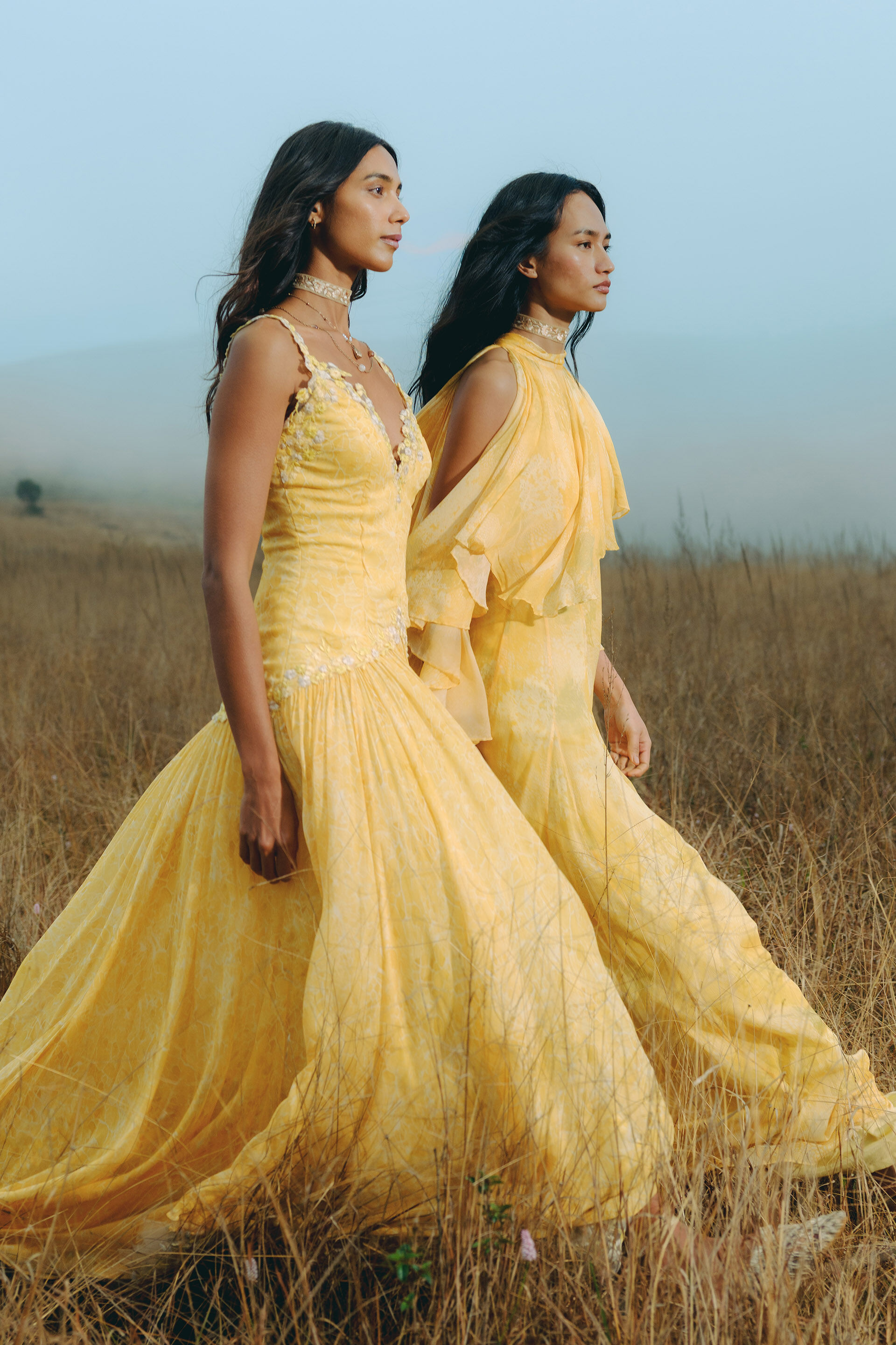 Sora Bemberg Dress - Yellow, Yellow, image 4
