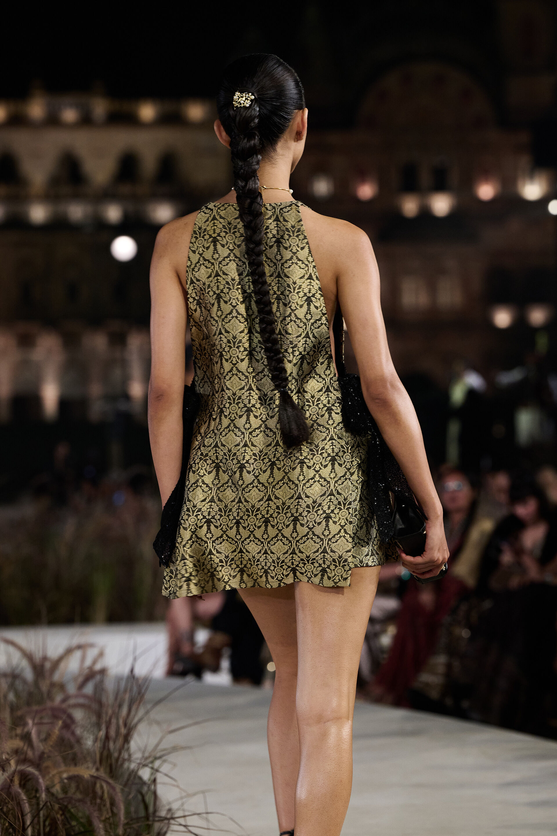 Arsema Woven Benarasi Co-ord - Black, Black, image 2