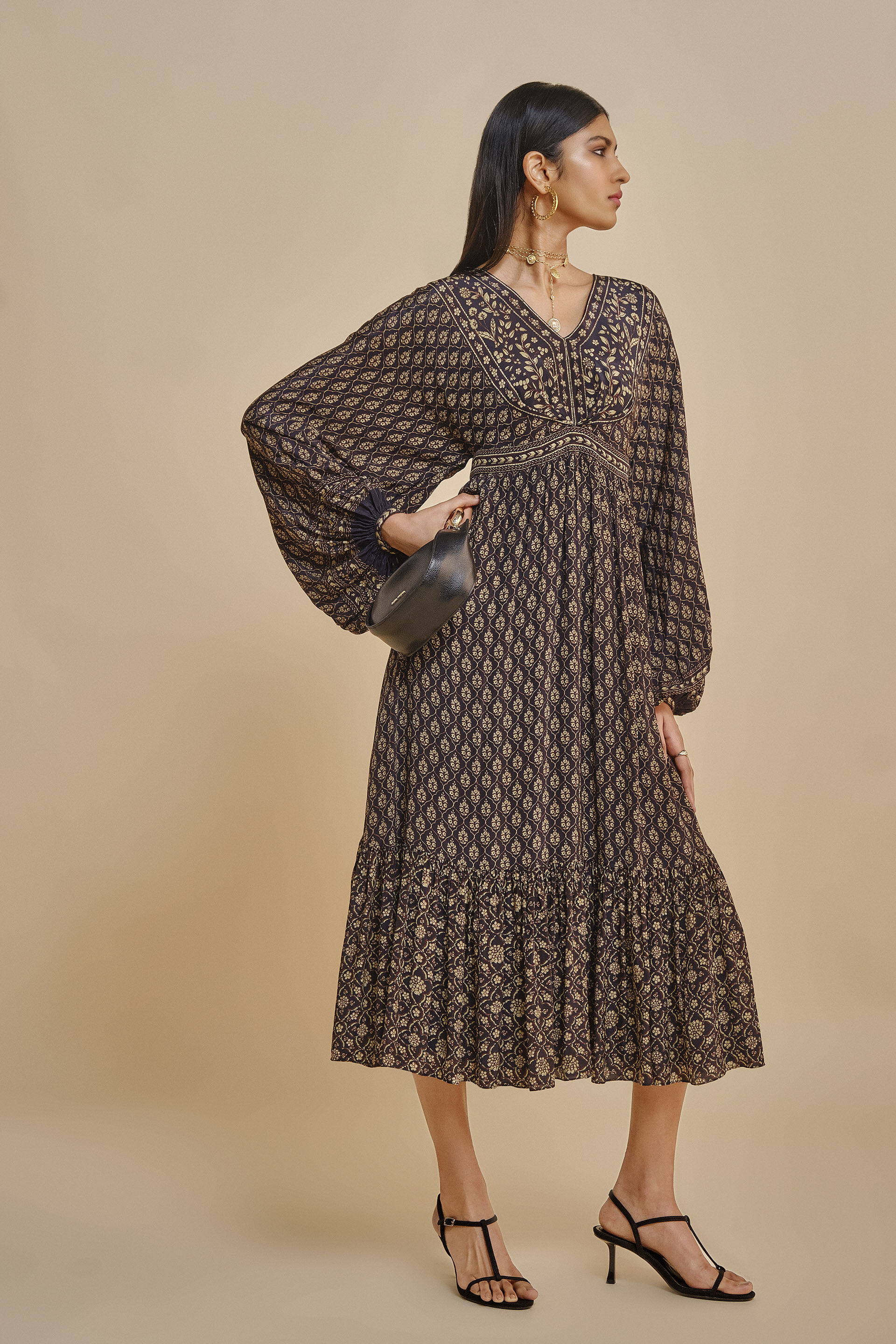 Evani Dress - Black, Black, image 4