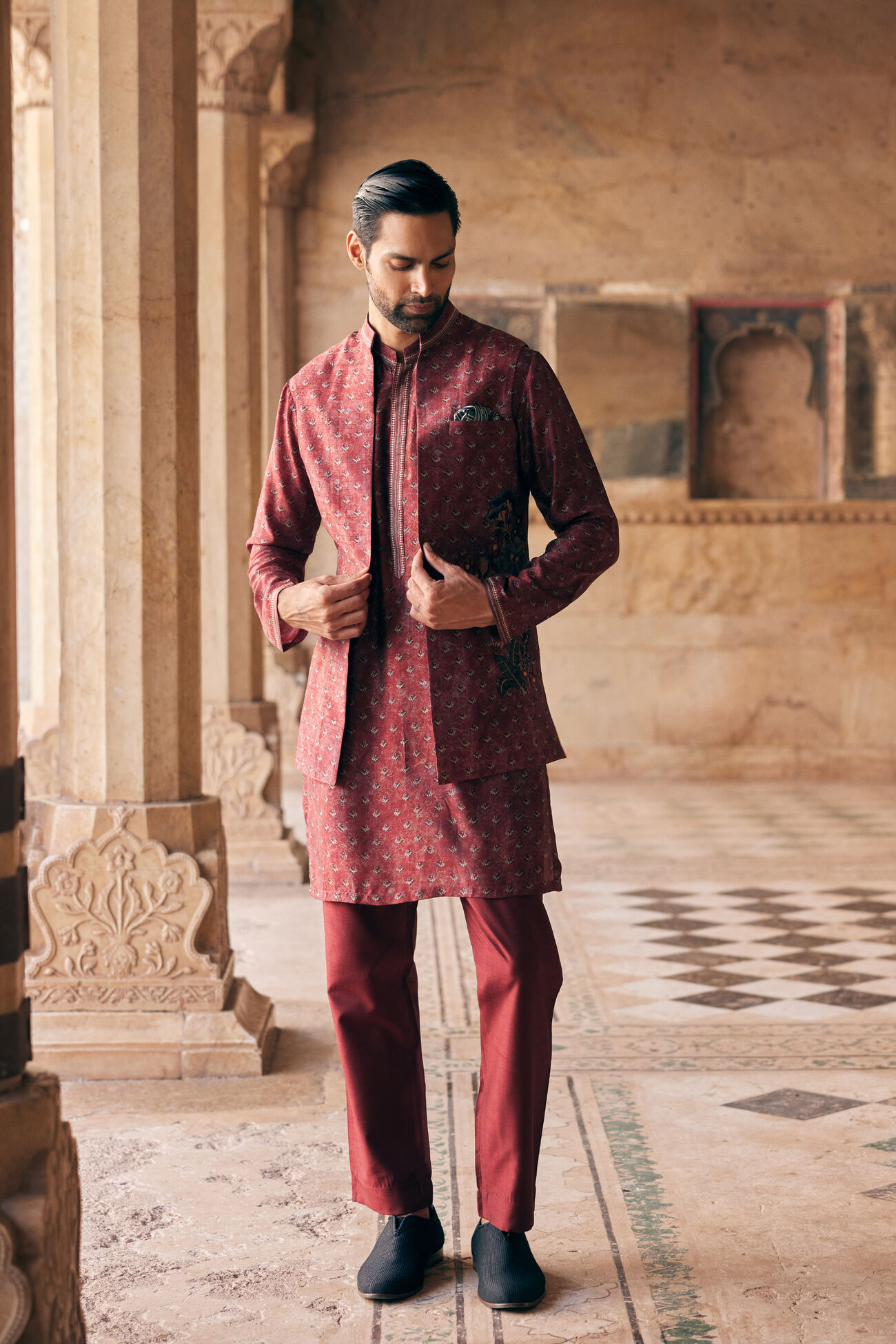 Bandi Nehru Jacket With Ethnic Wear Multi Color Nehru Jacket And