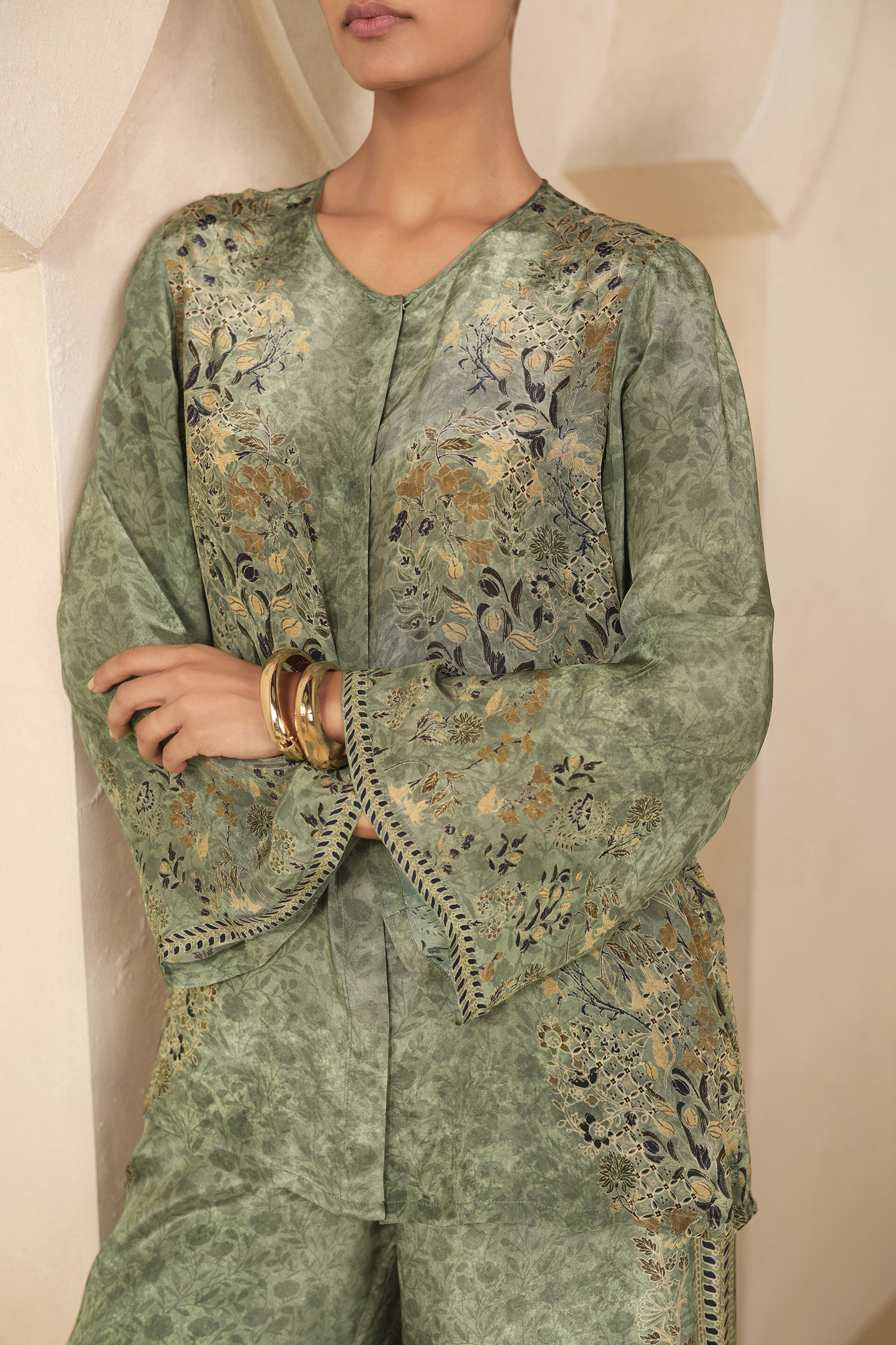 Manar Palazzo Set - Sage, Sage, image 5