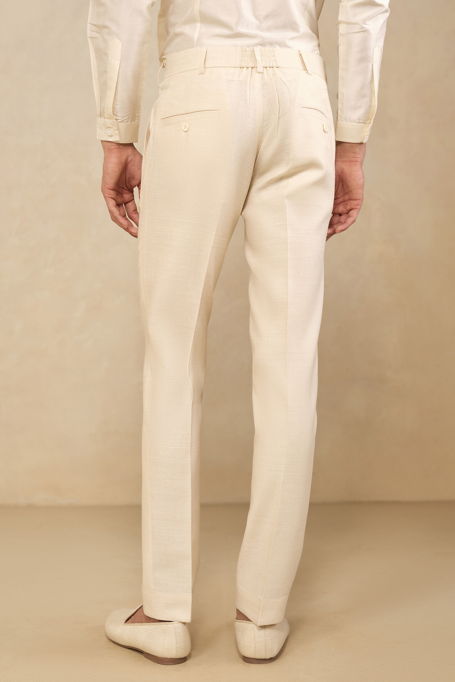 Natural Silk Trousers