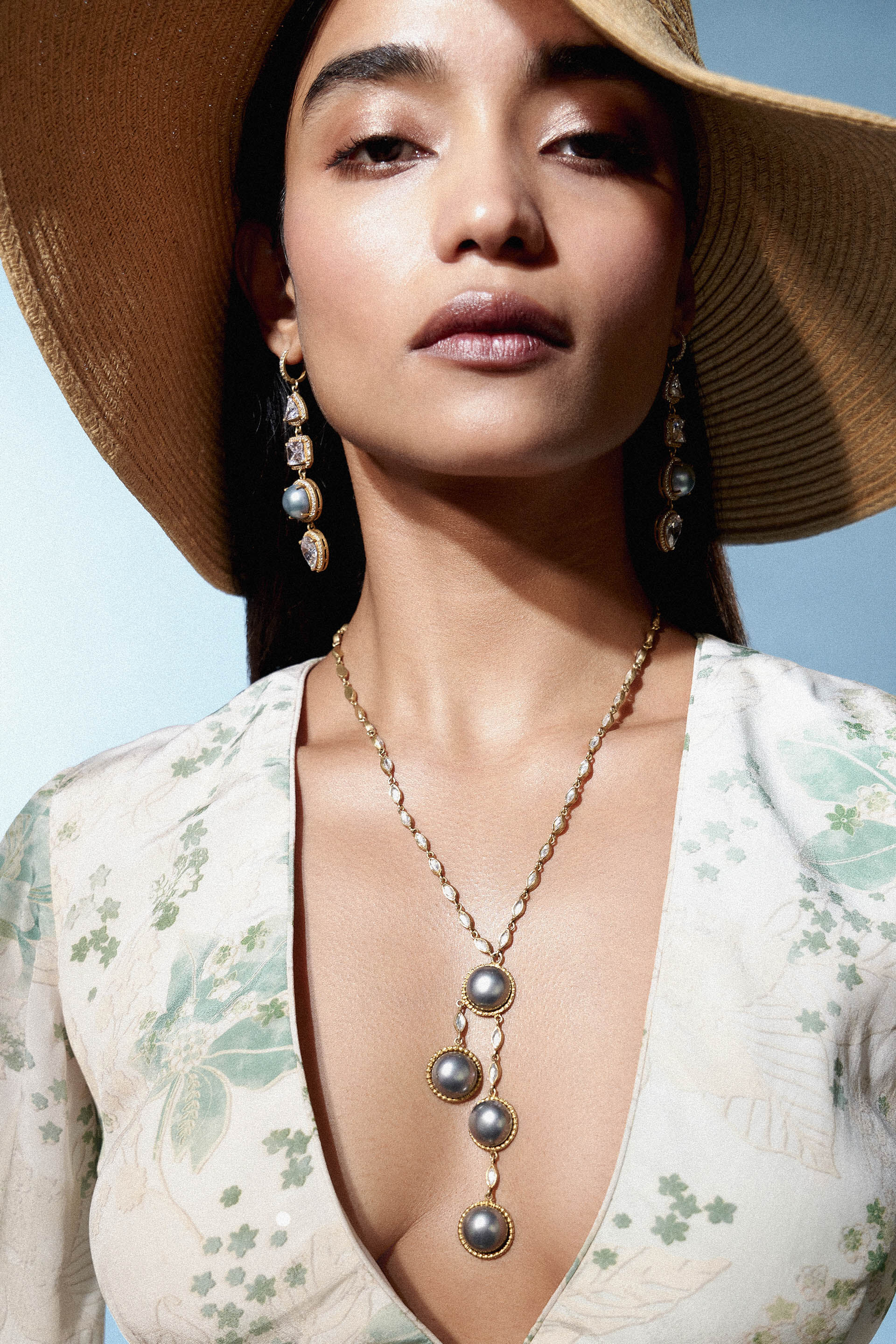 Celadon High Low Necklace, , image 2