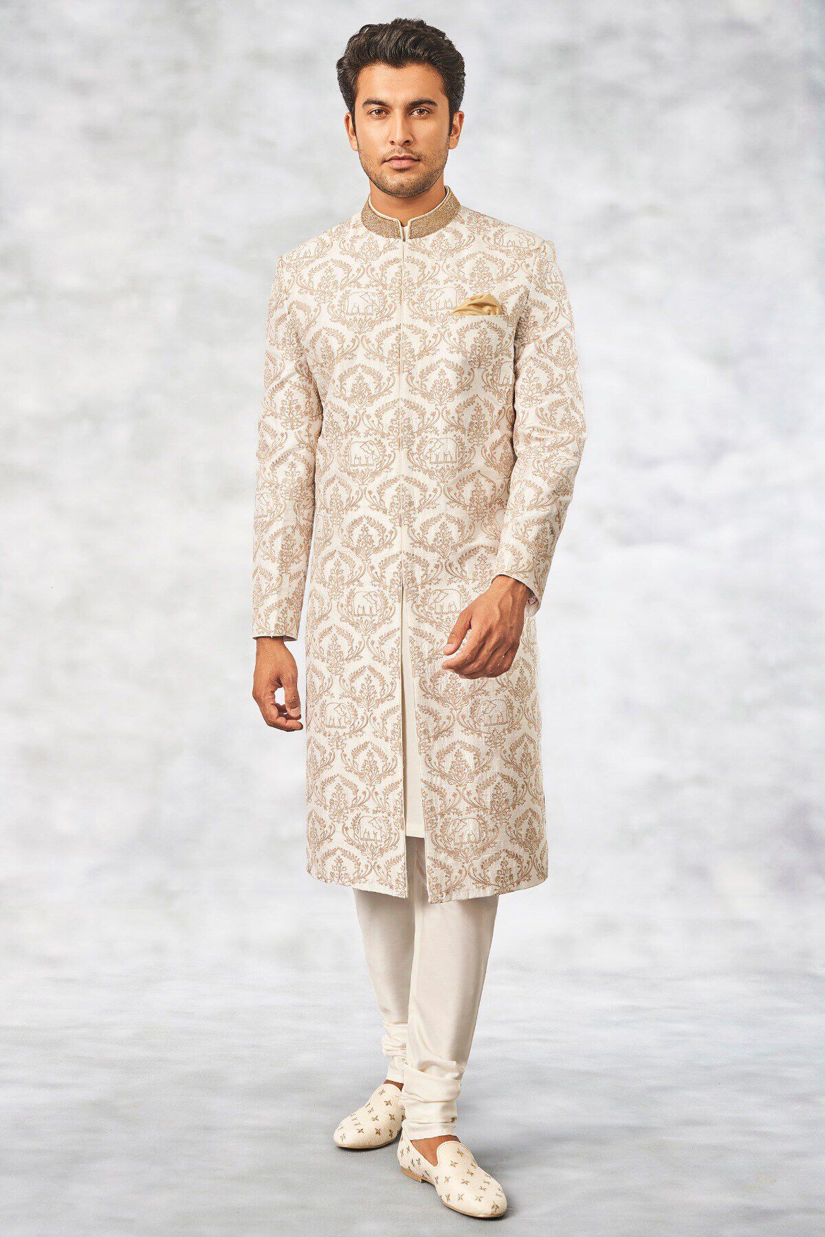 2 - Balaj Sherwani &ndash; White, image 2