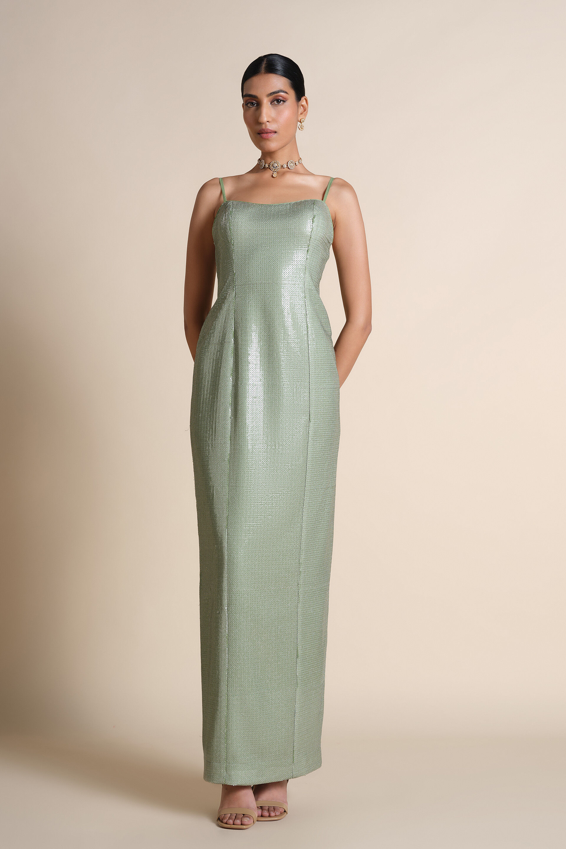 The Liveforest Embroidered Jacket Set - Sage, Sage, image 11