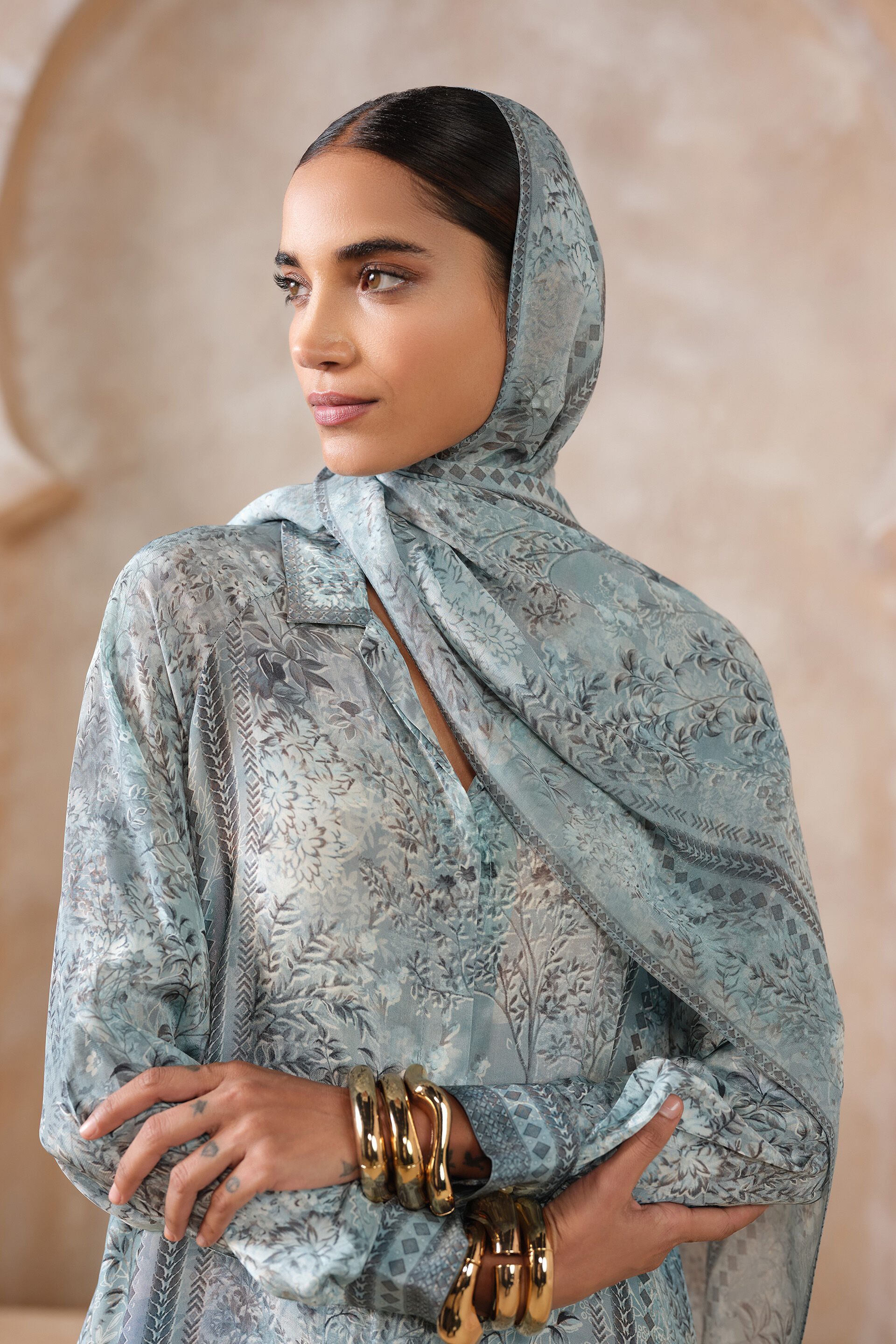 Irmak Stole - Powder Blue