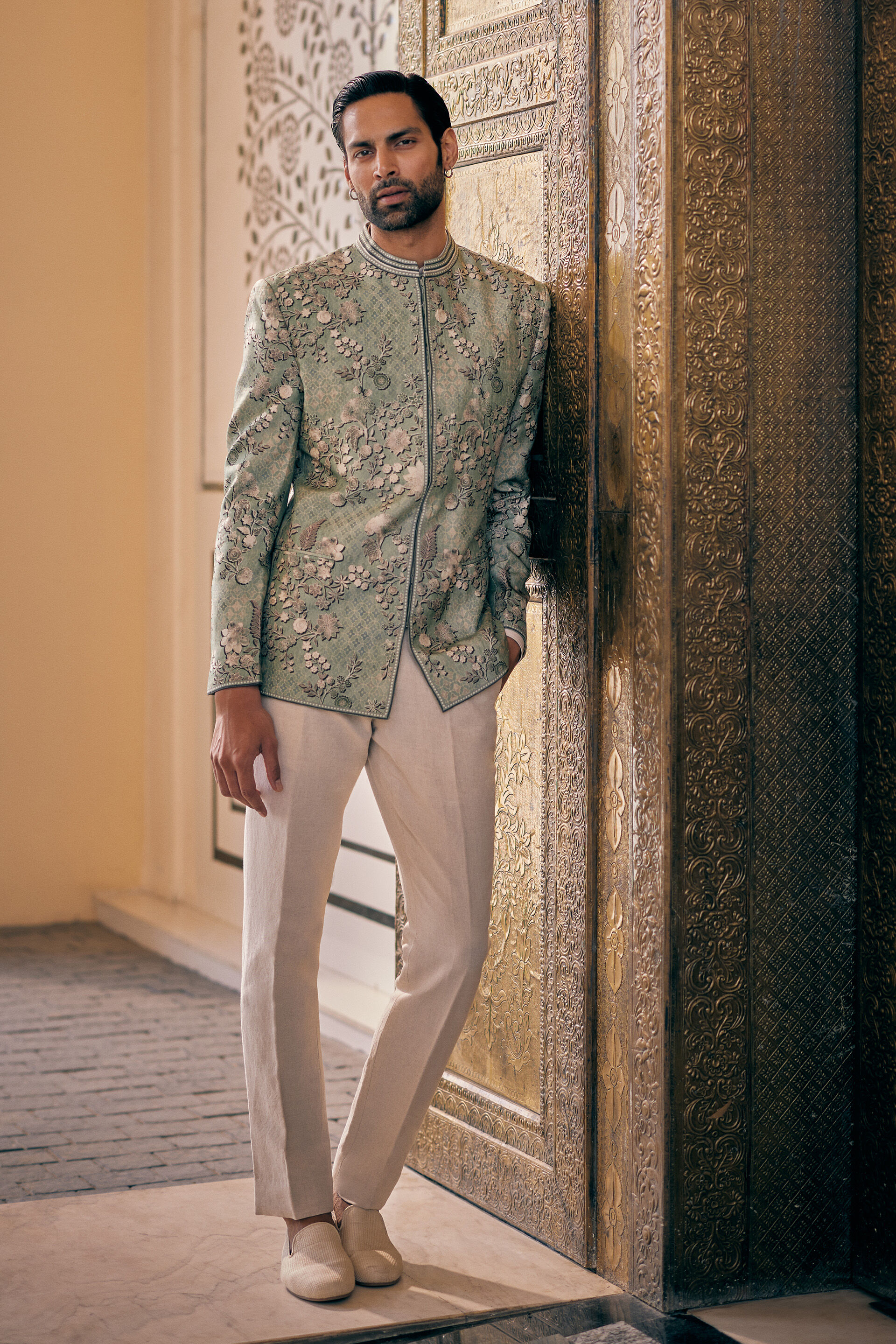 Himir Silk Bandhagala - Sage