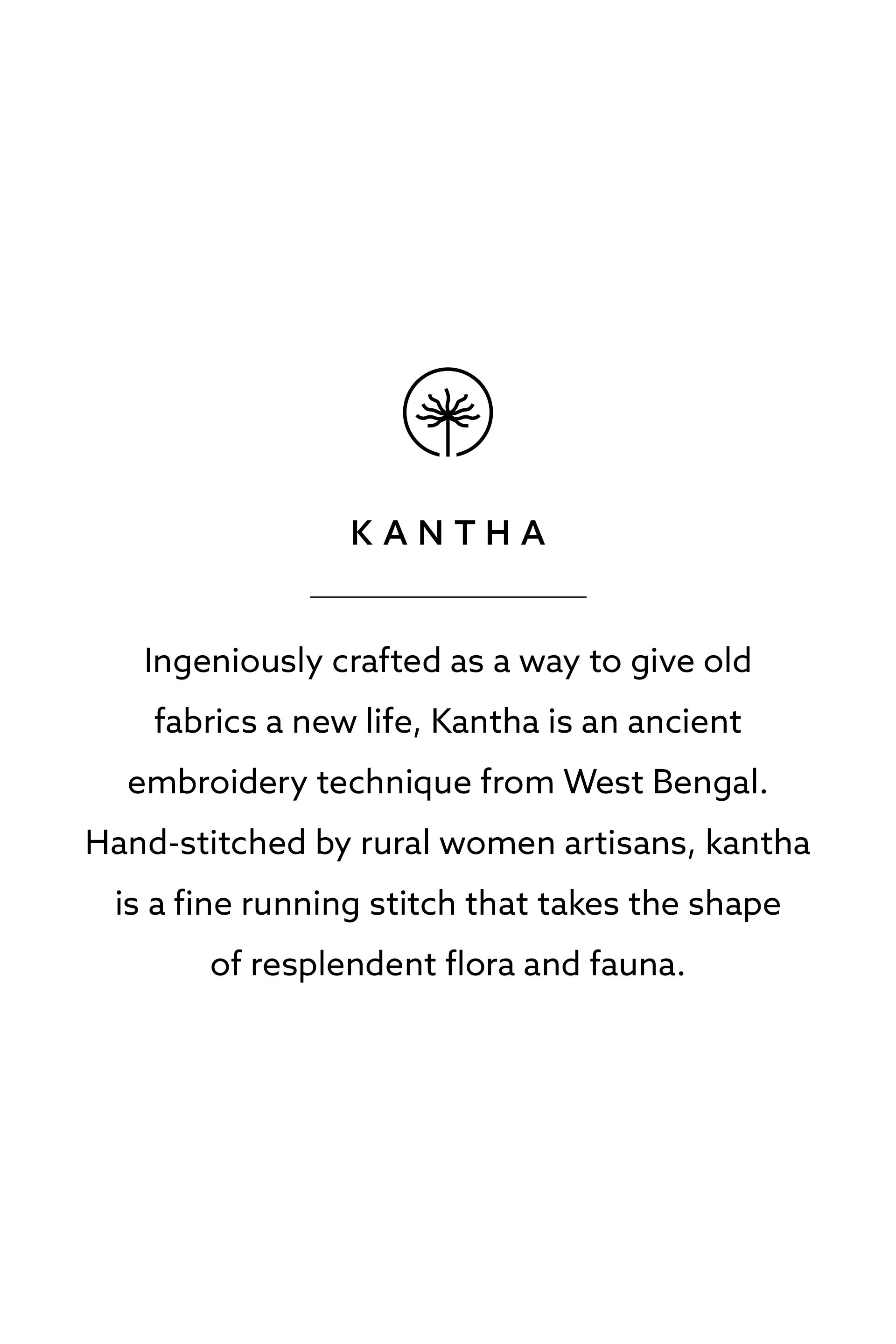 Fig Handcrafted Kantha Overlayer Set - Pink, Pink, image 7