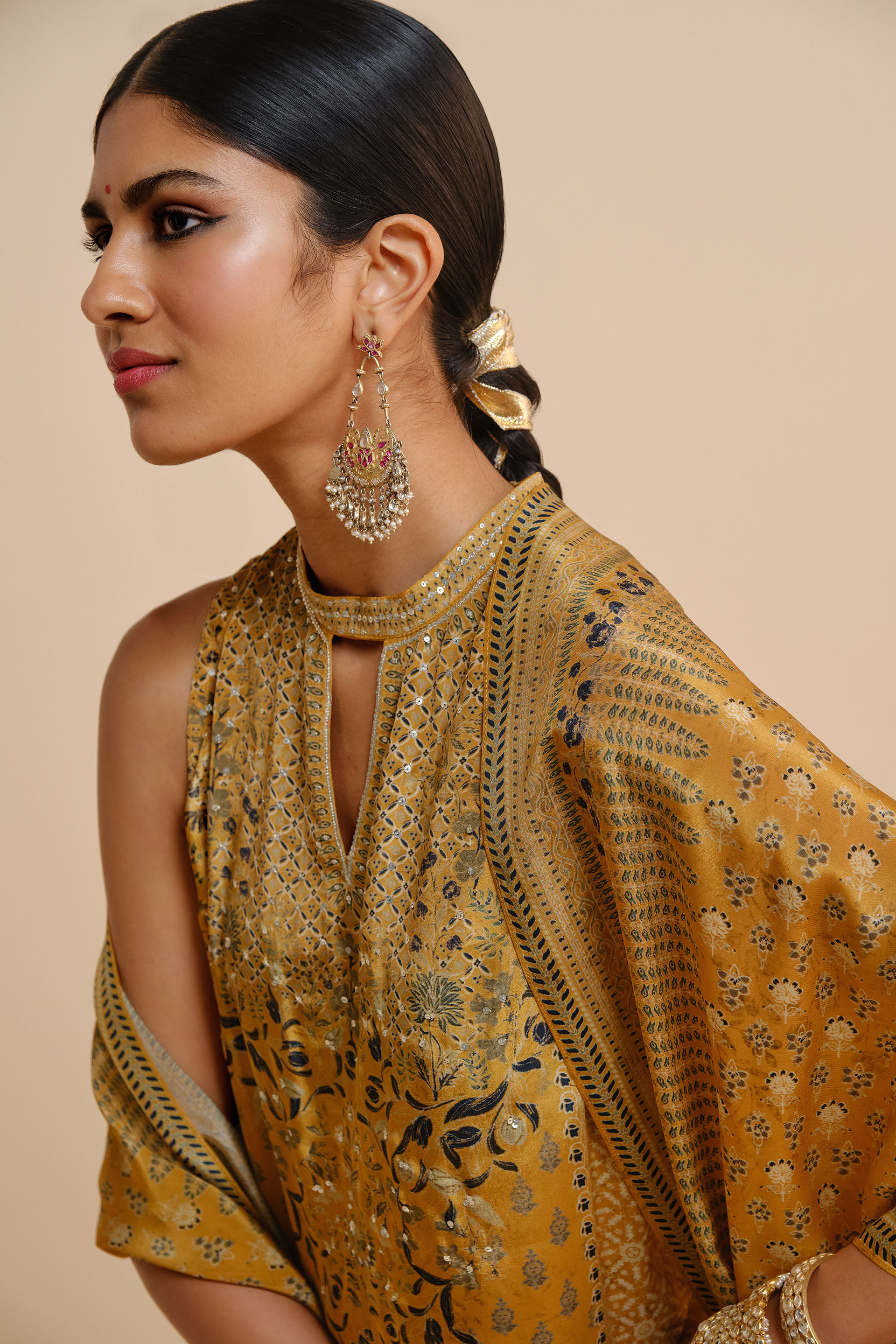 Emira Stole - Yellow, Yellow, image 3