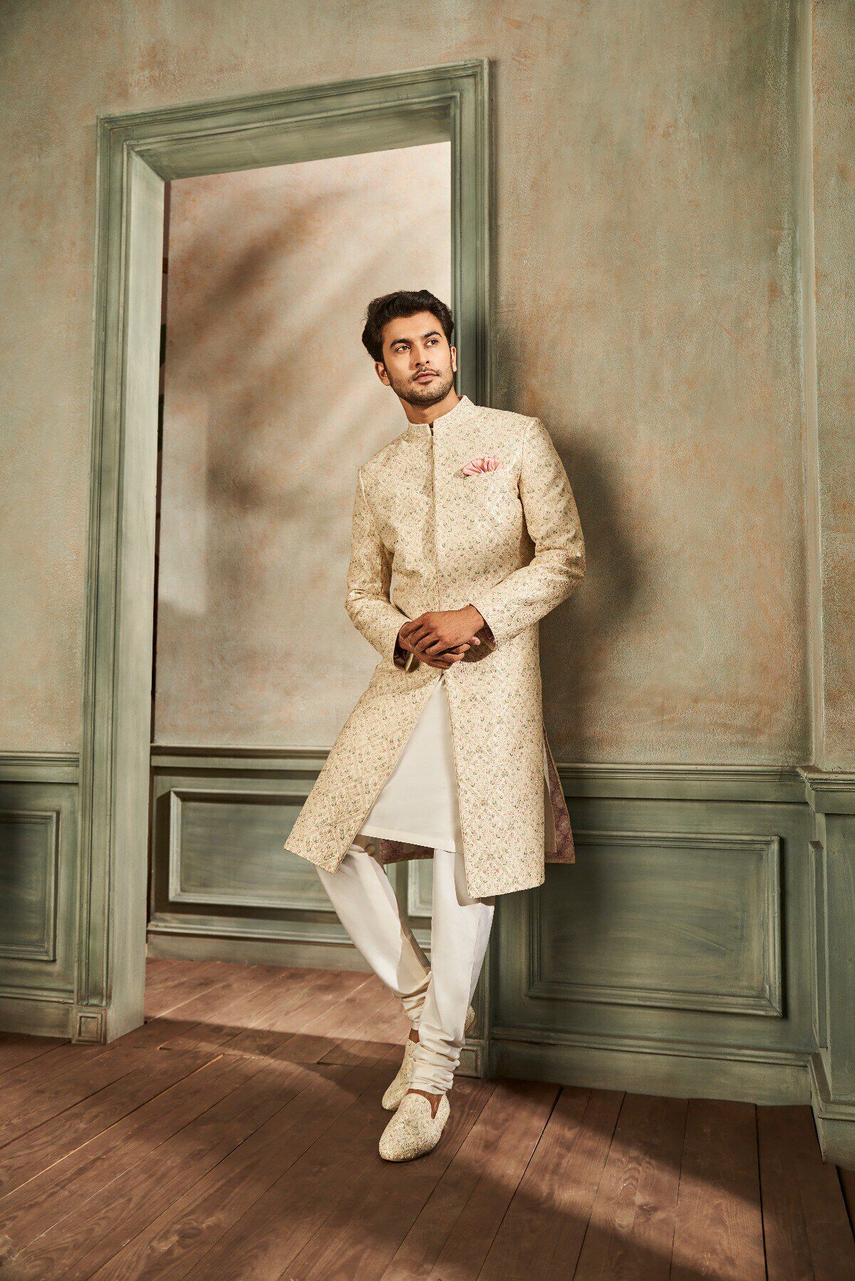 4 - Kunsh Sherwani &ndash; Ivory, image 4