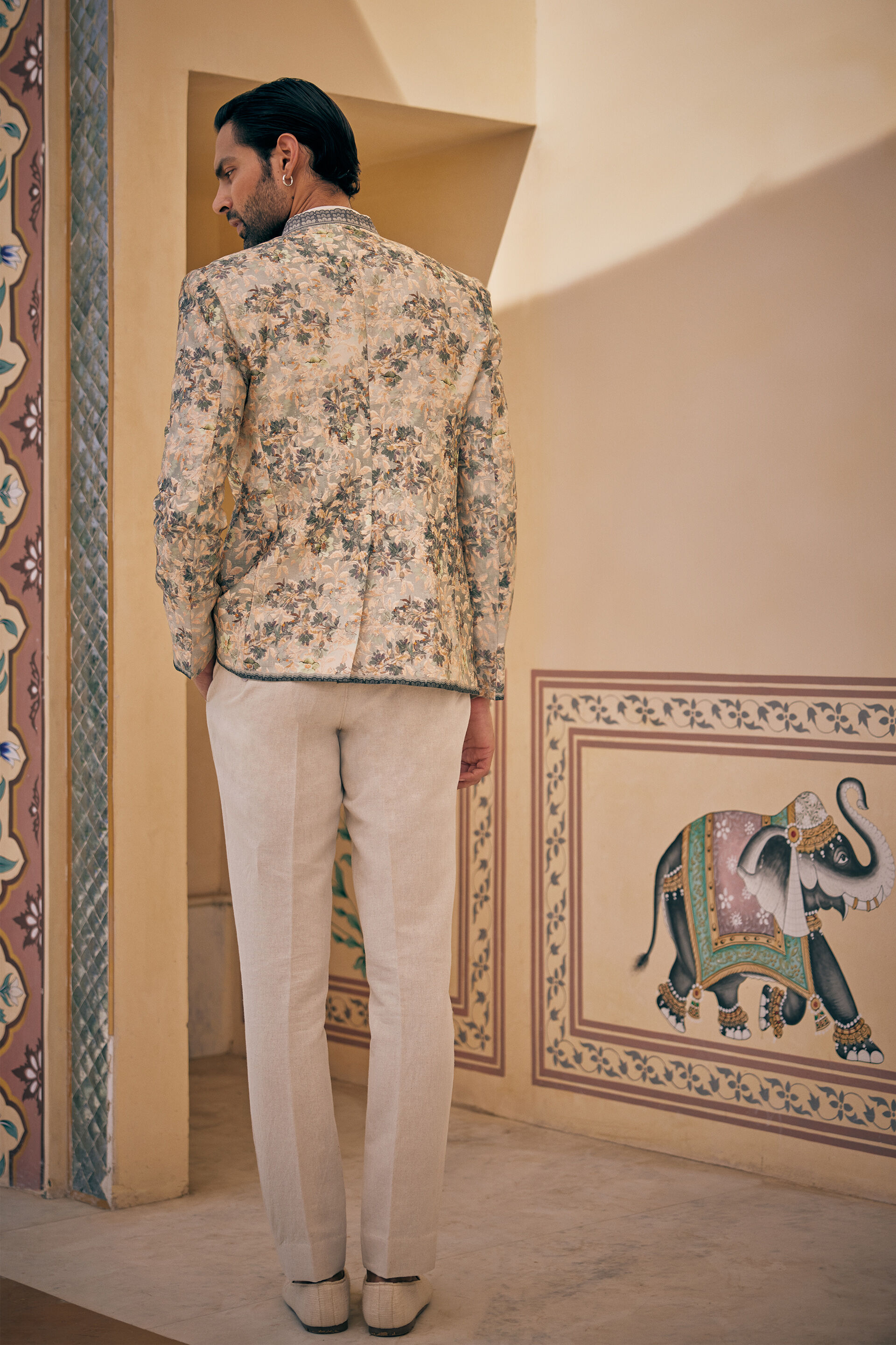 Udarsh Silk Bandhgala - Sage