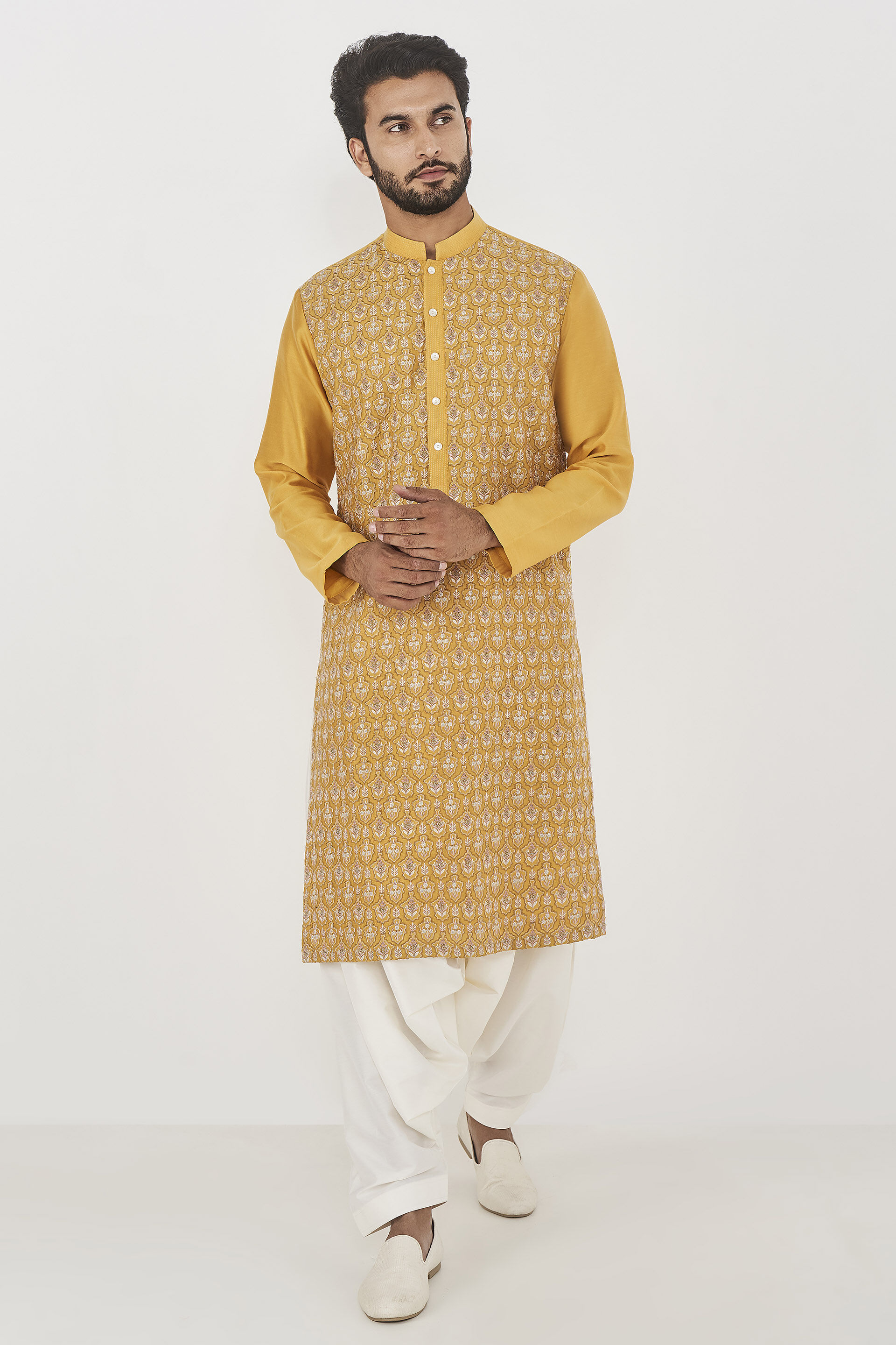 Mustard brand kurtas top