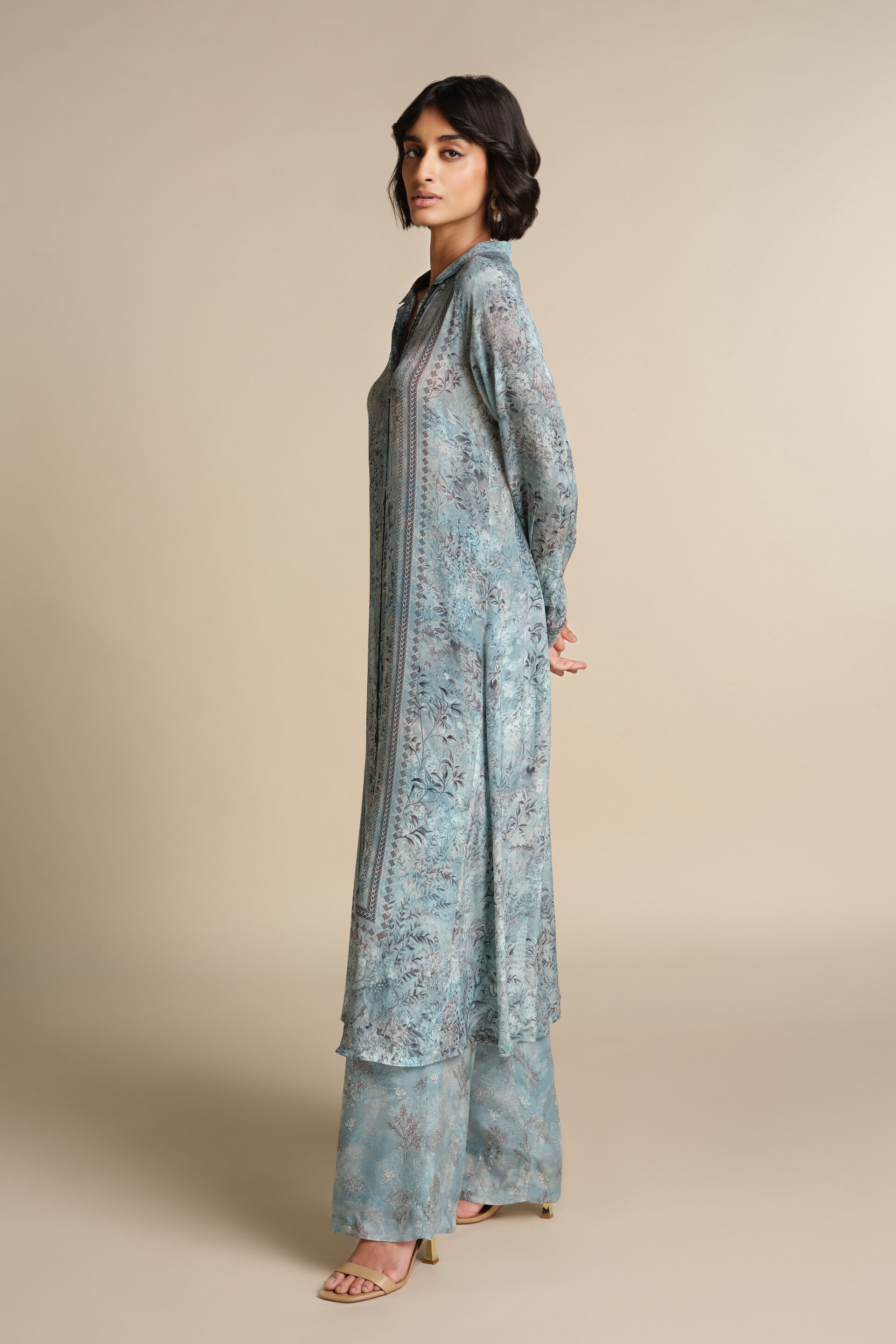 Irmak Kurta Set - Powder Blue