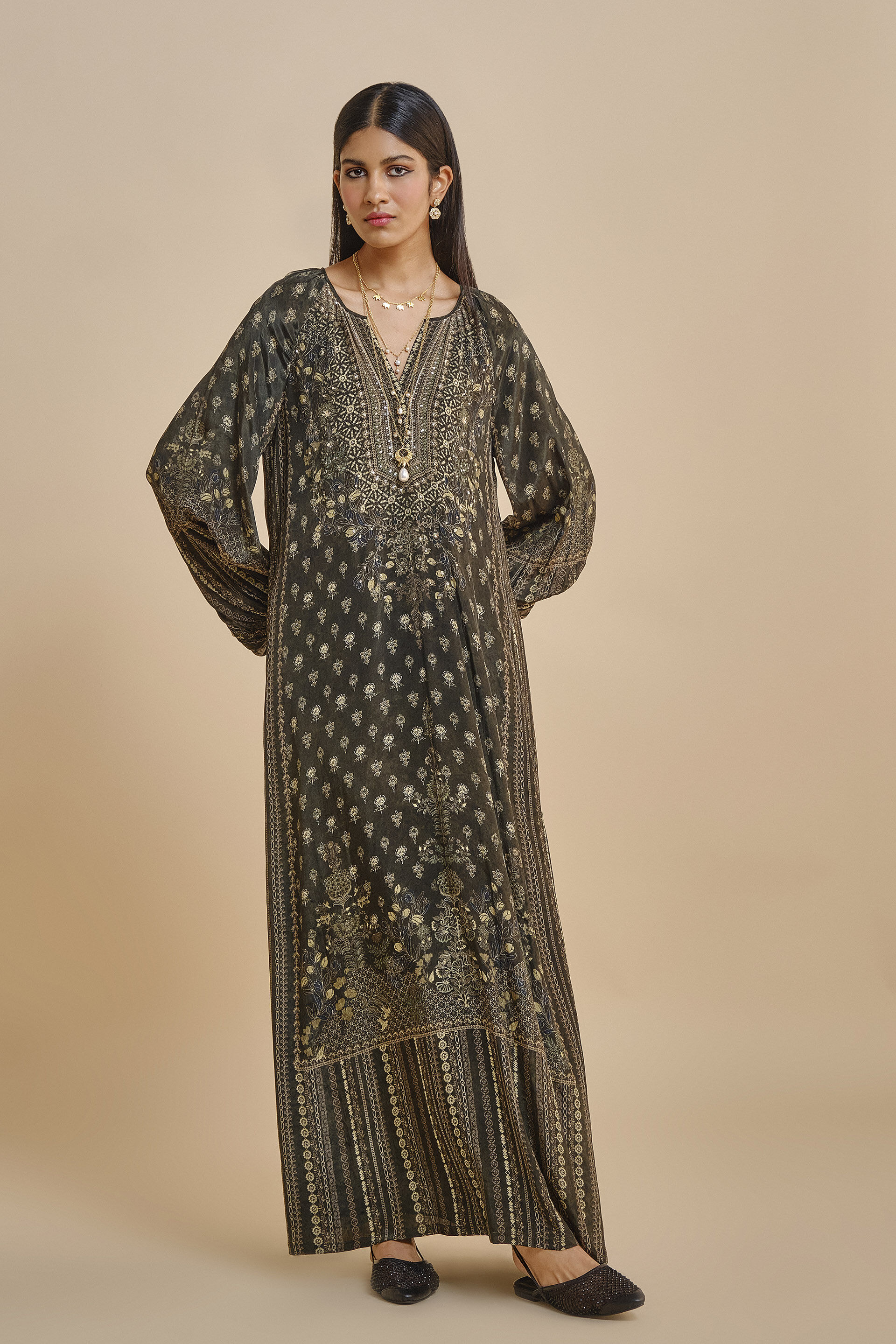 Araza Kaftan - Green, Green, image 3