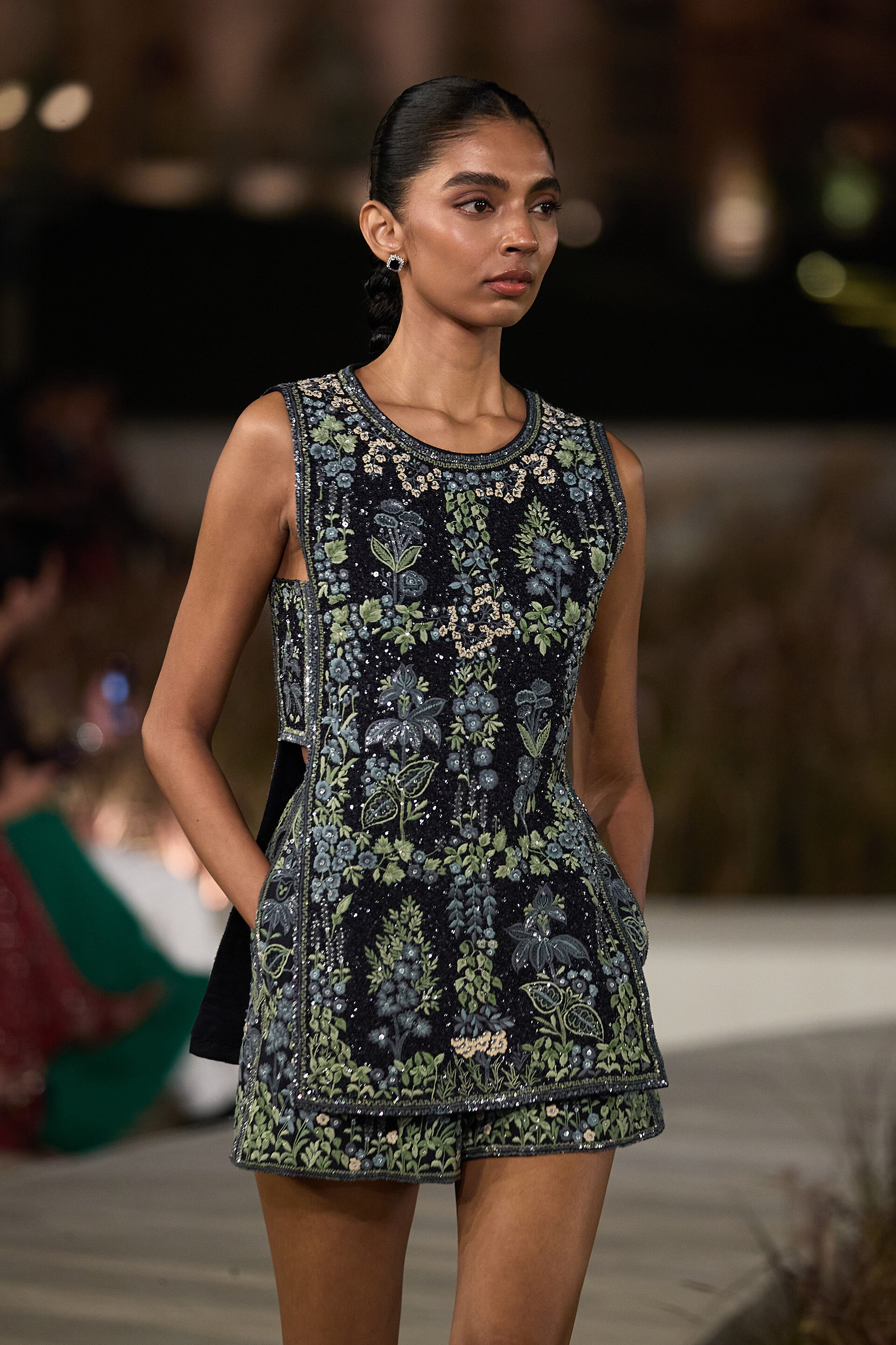 Jarylo Embroidered Silk Co-ord - Blue, Blue, image 2