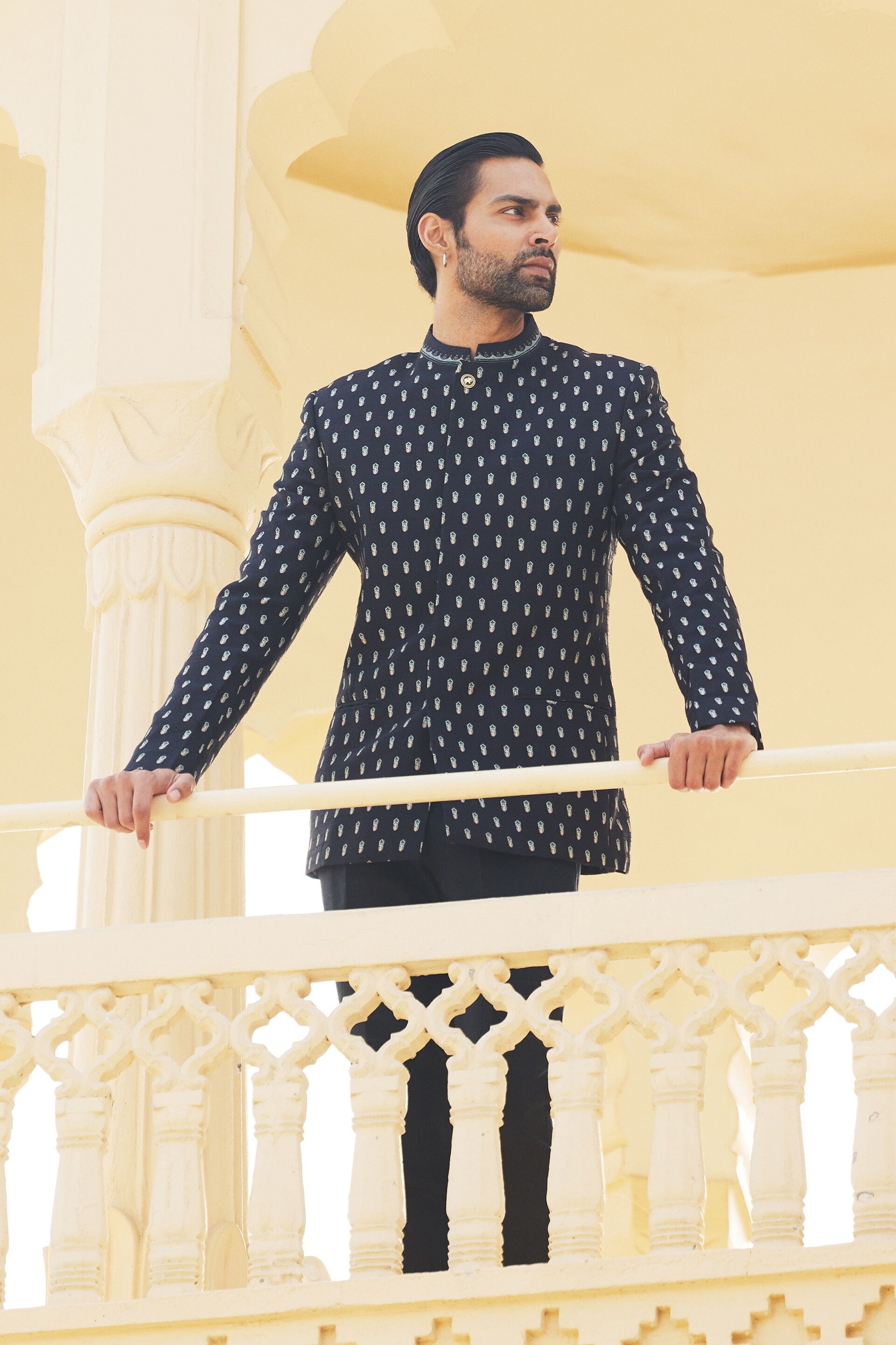 Ritam Silk Bandhagala - Black, Black, image 3