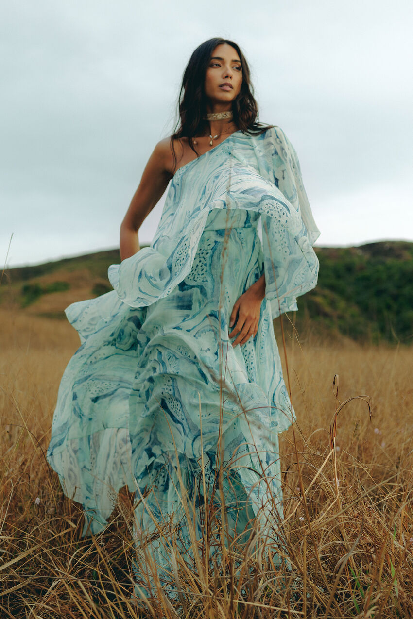 anita dongre blue dress Twila Dress