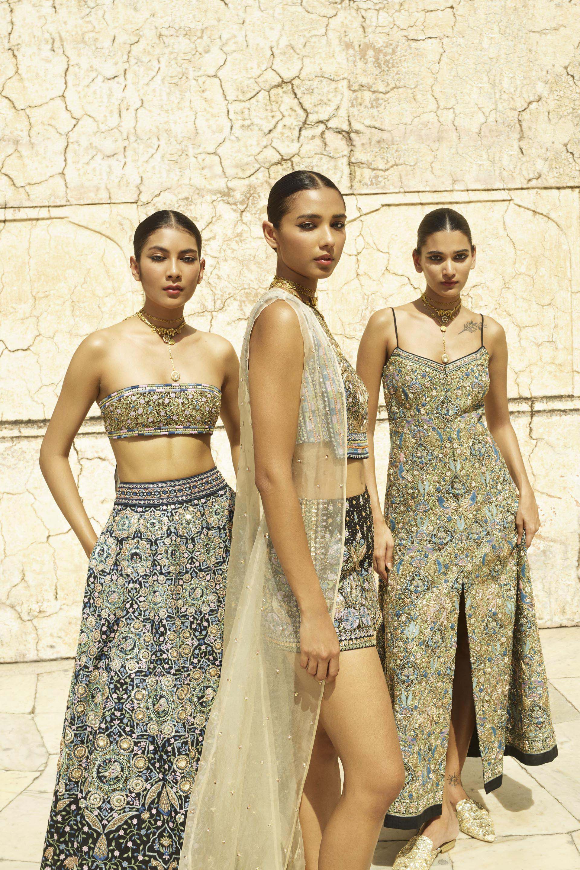 Gleam Of The Forest Silk Cape - Beige, Beige, image 3