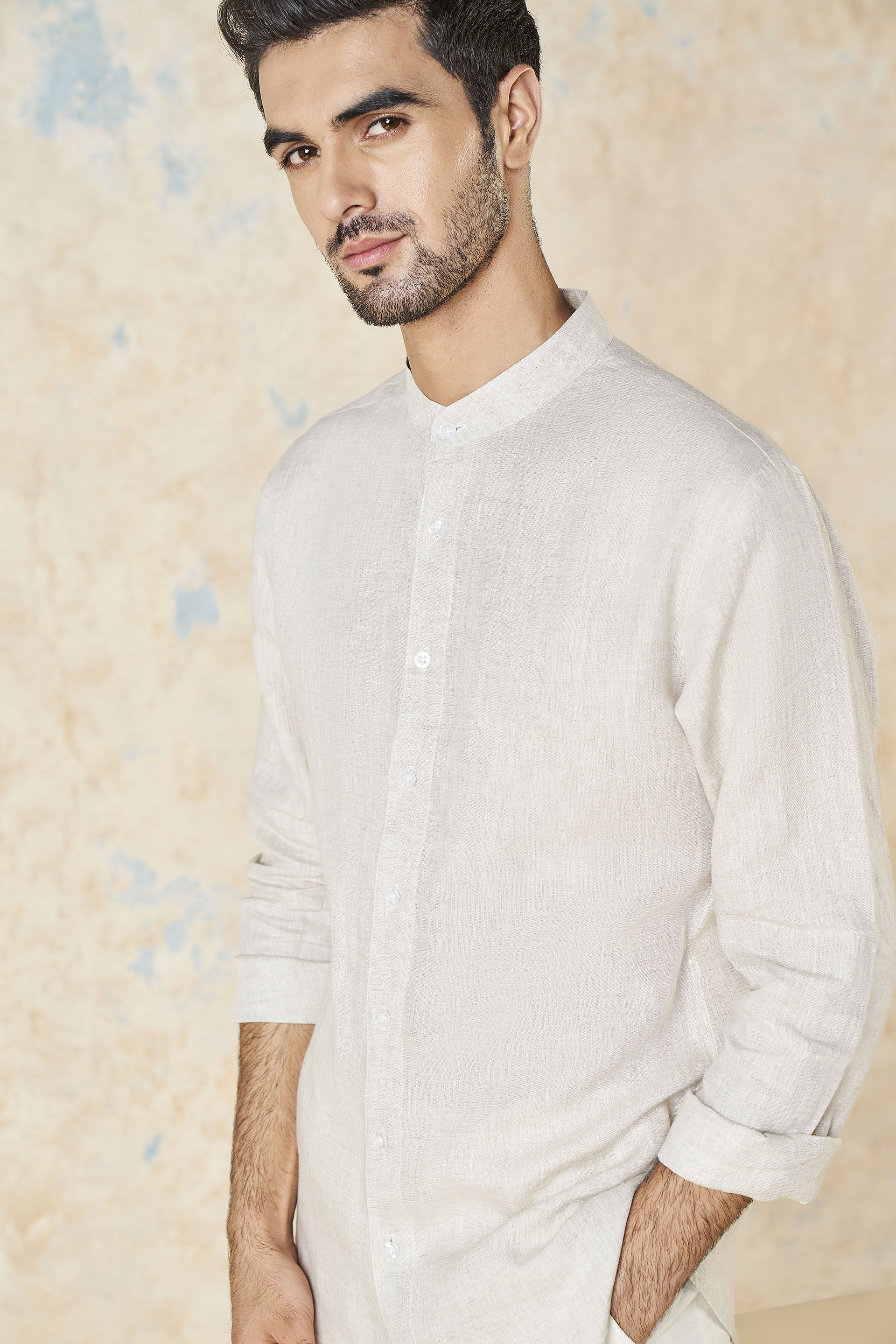 Anant Linen Shirt - Natural, Natural, image 4