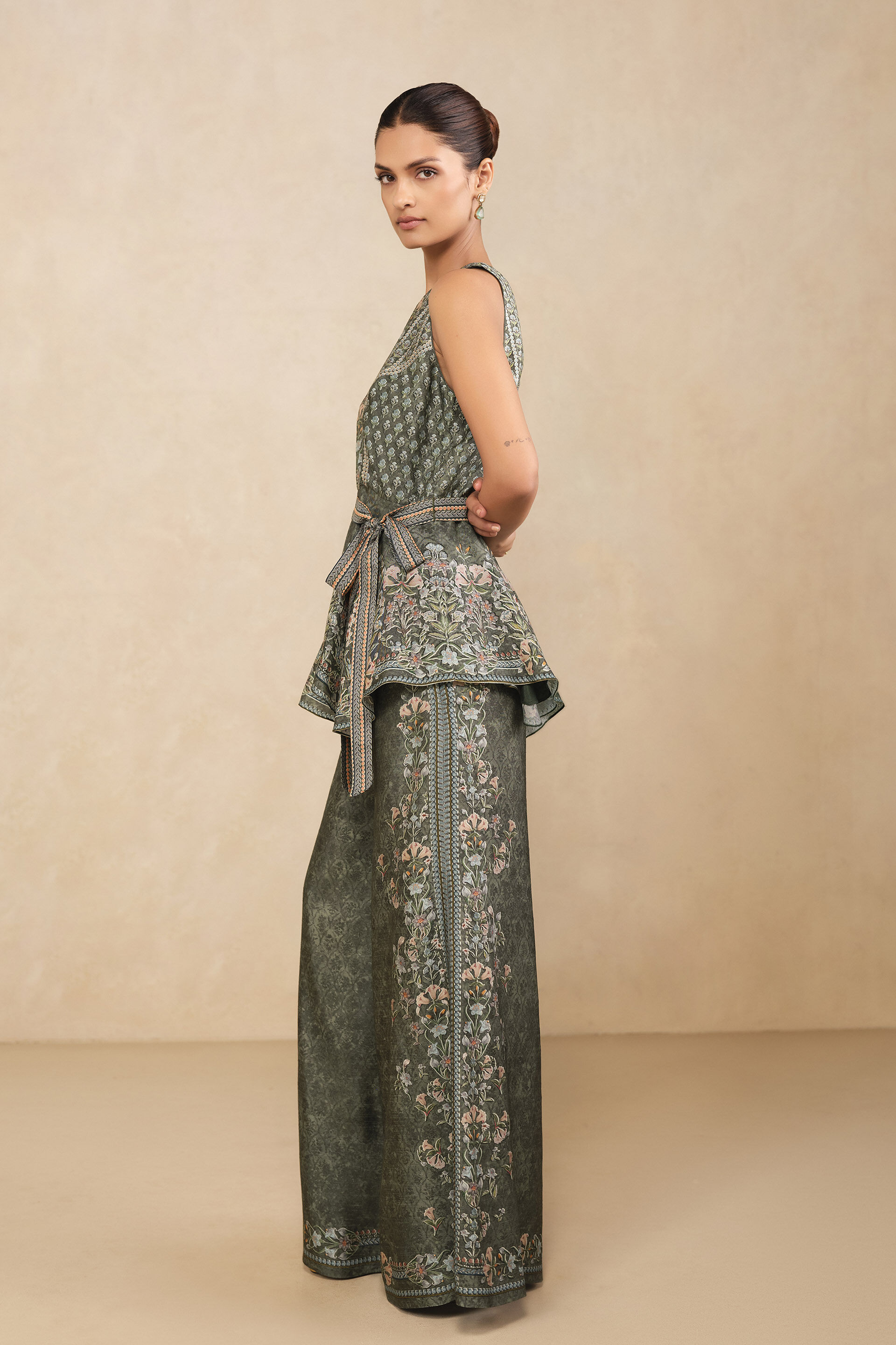 Zoya Palazzo Set - Green, Green, image 3