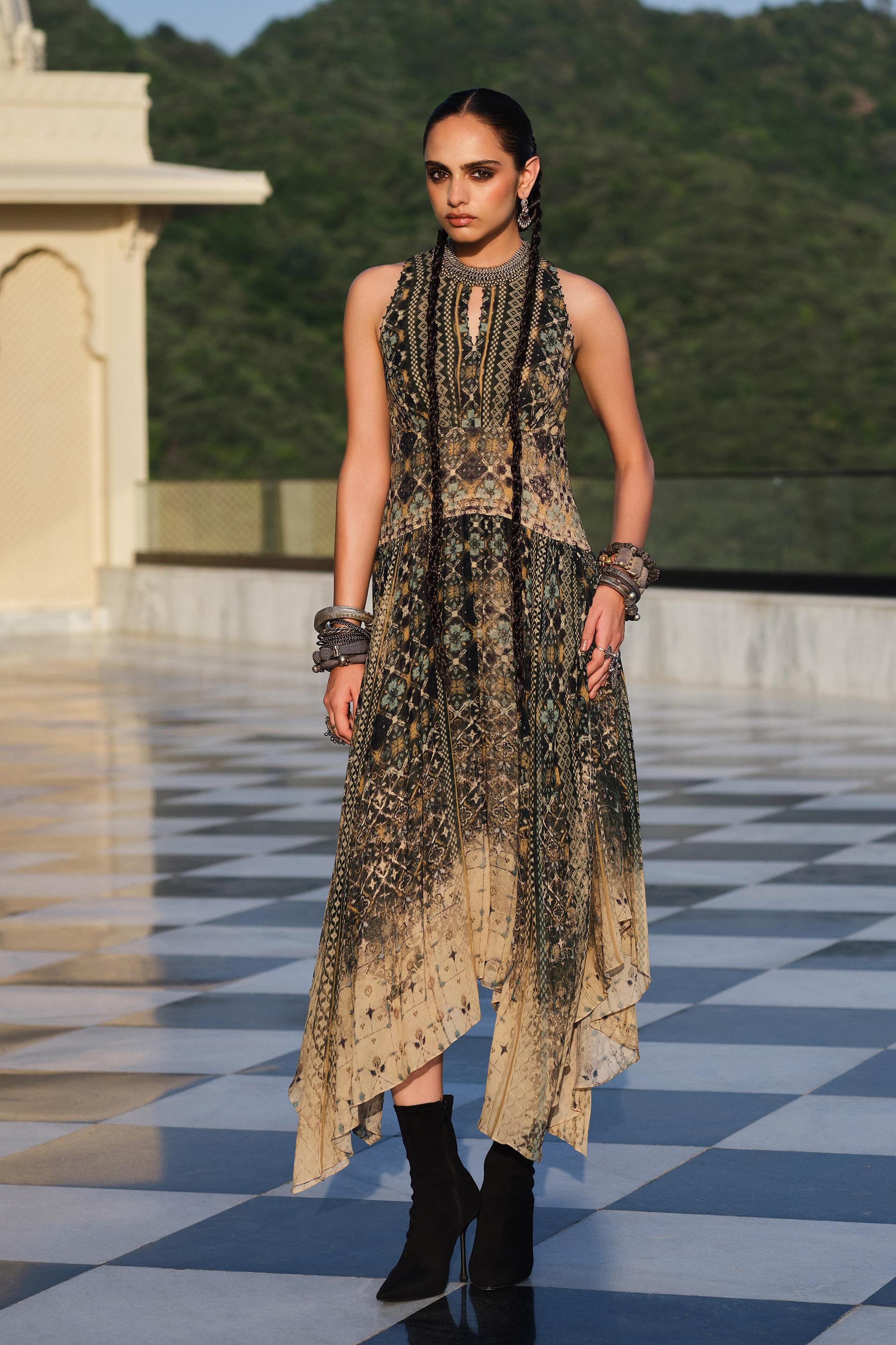 Lore Green Dress, Green, image 1