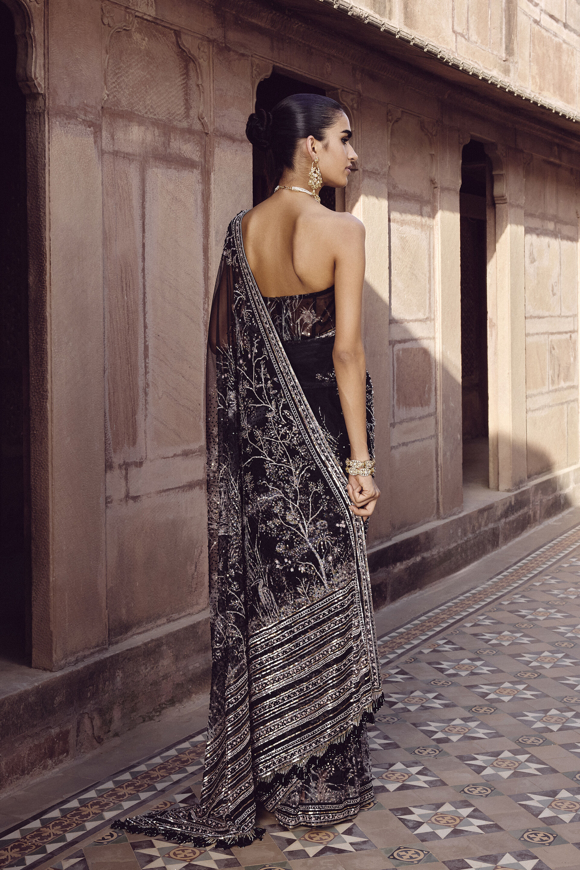 Sayori Saree - Black