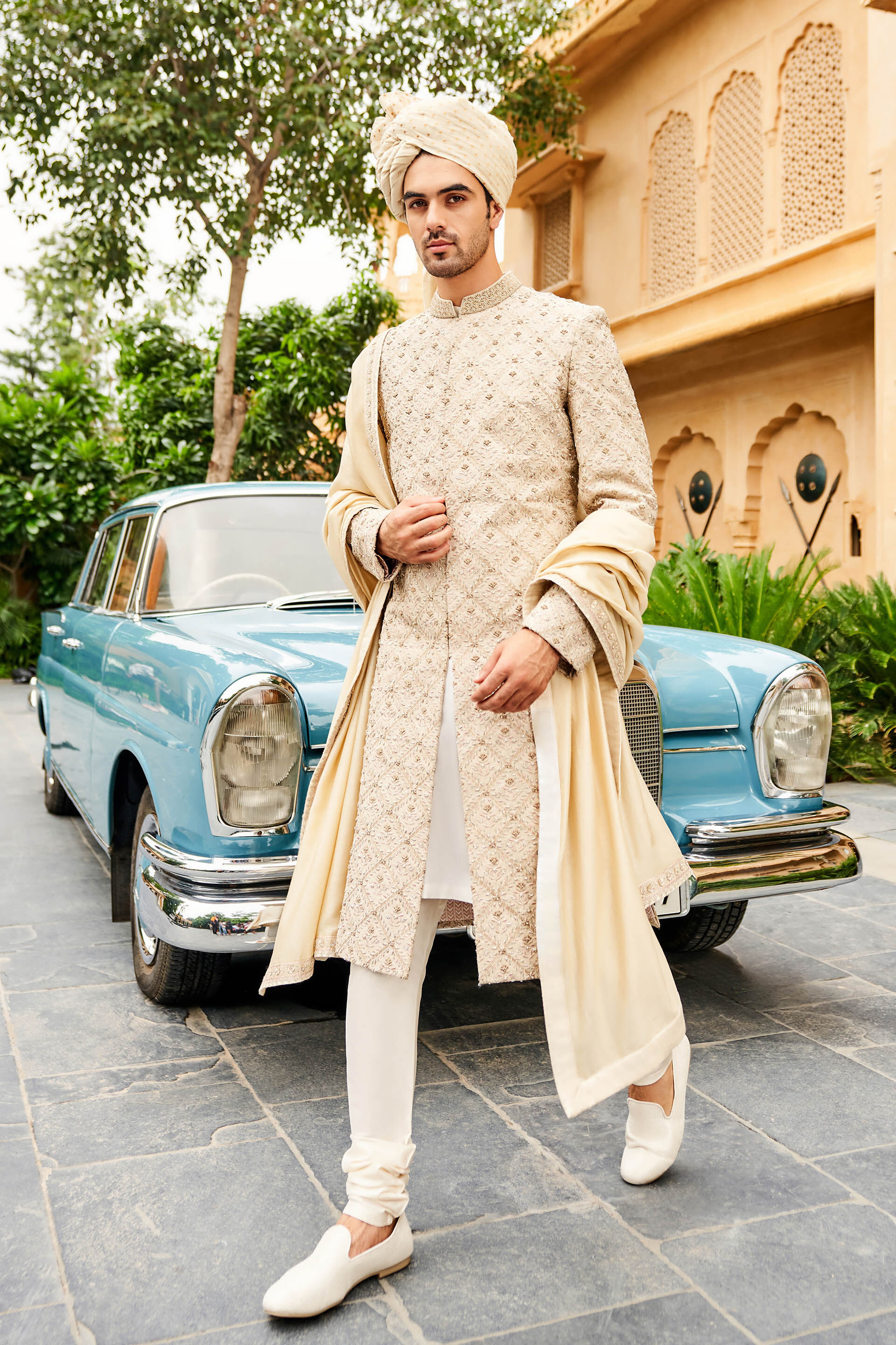 Aalekh Sherwani Cream