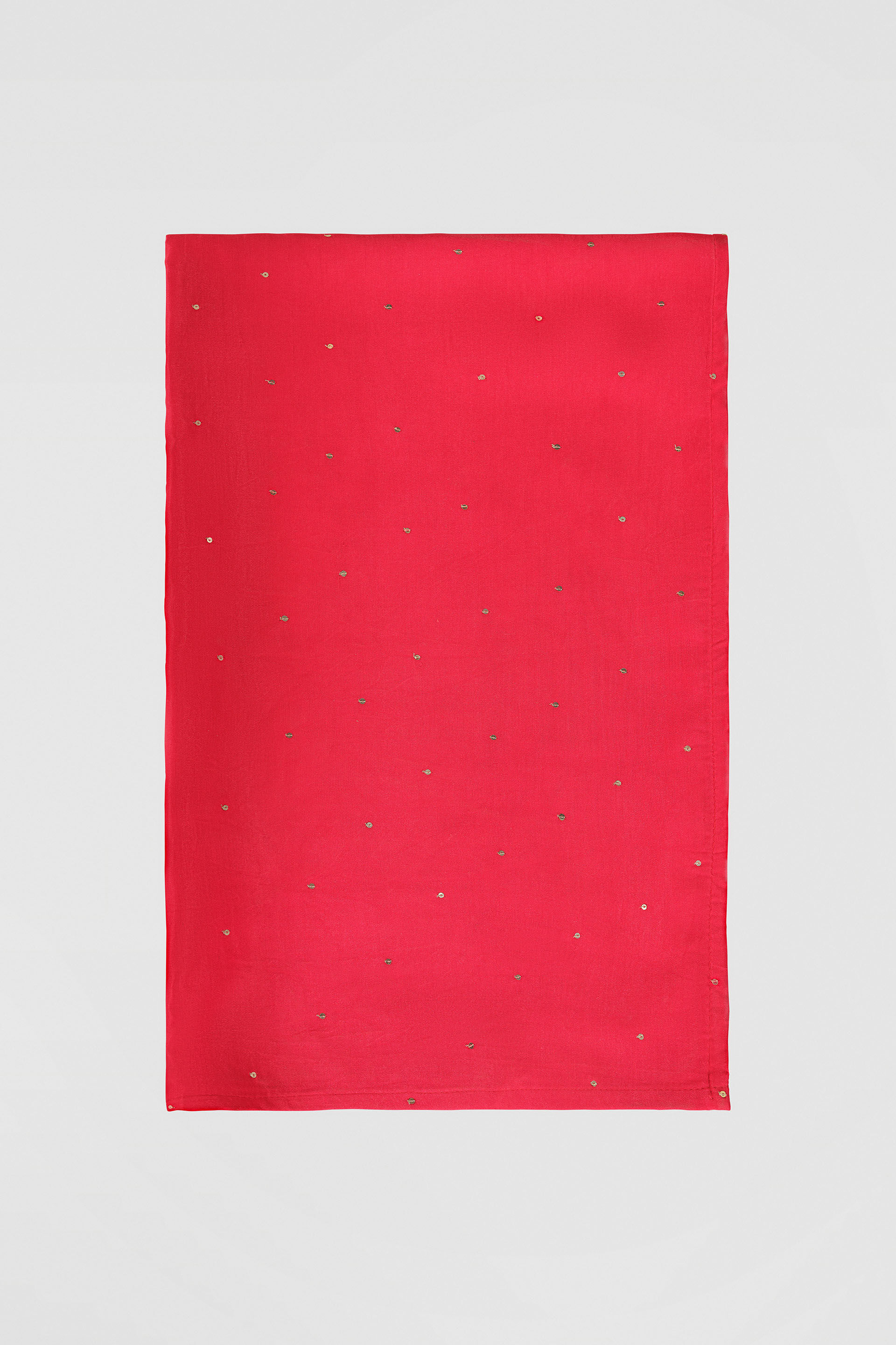 Sarovar Handcrafted Bandhani Silk Saree - Red, Red, image 5