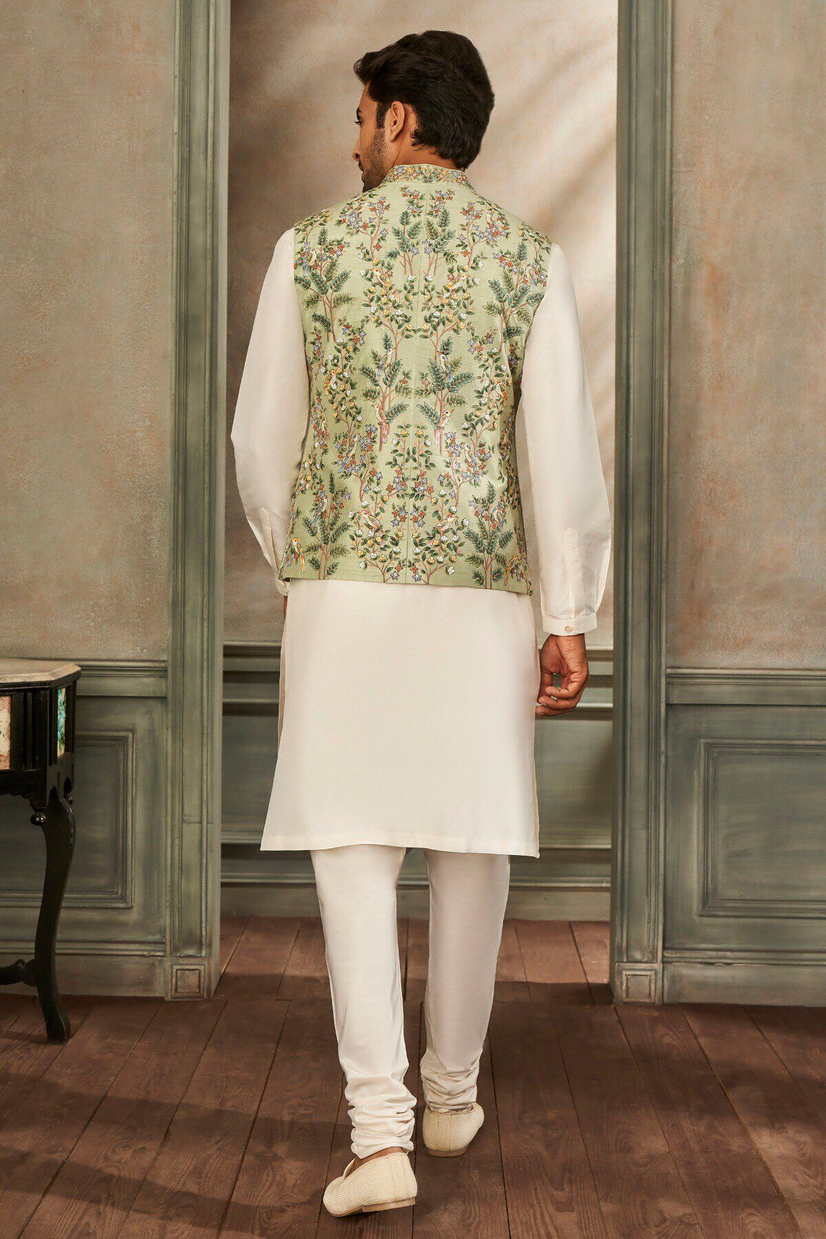 Buy Chhay Bandi- Sage Green for Wedding from Anita Dongre
