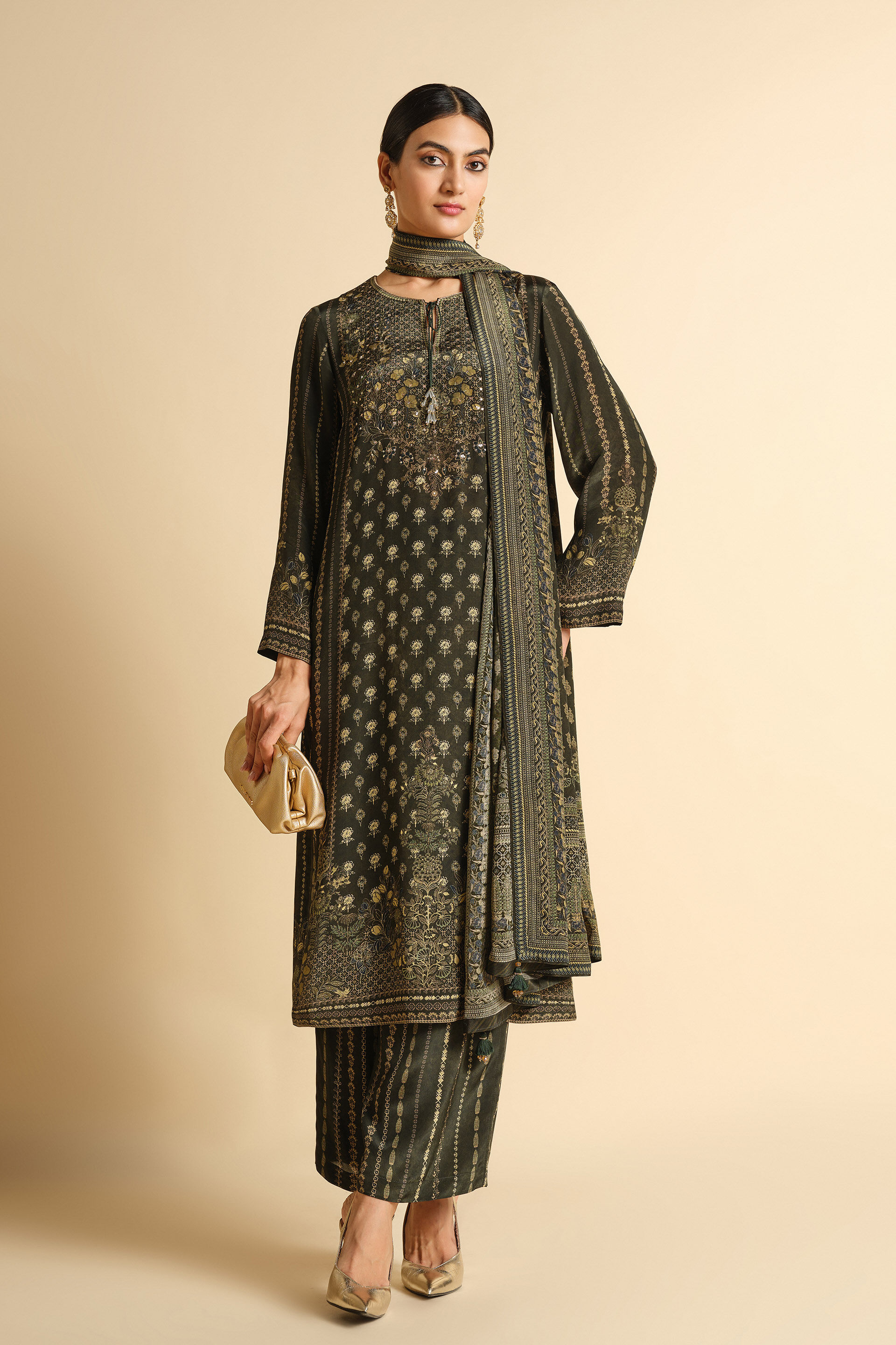 Araza Suit Set - Green