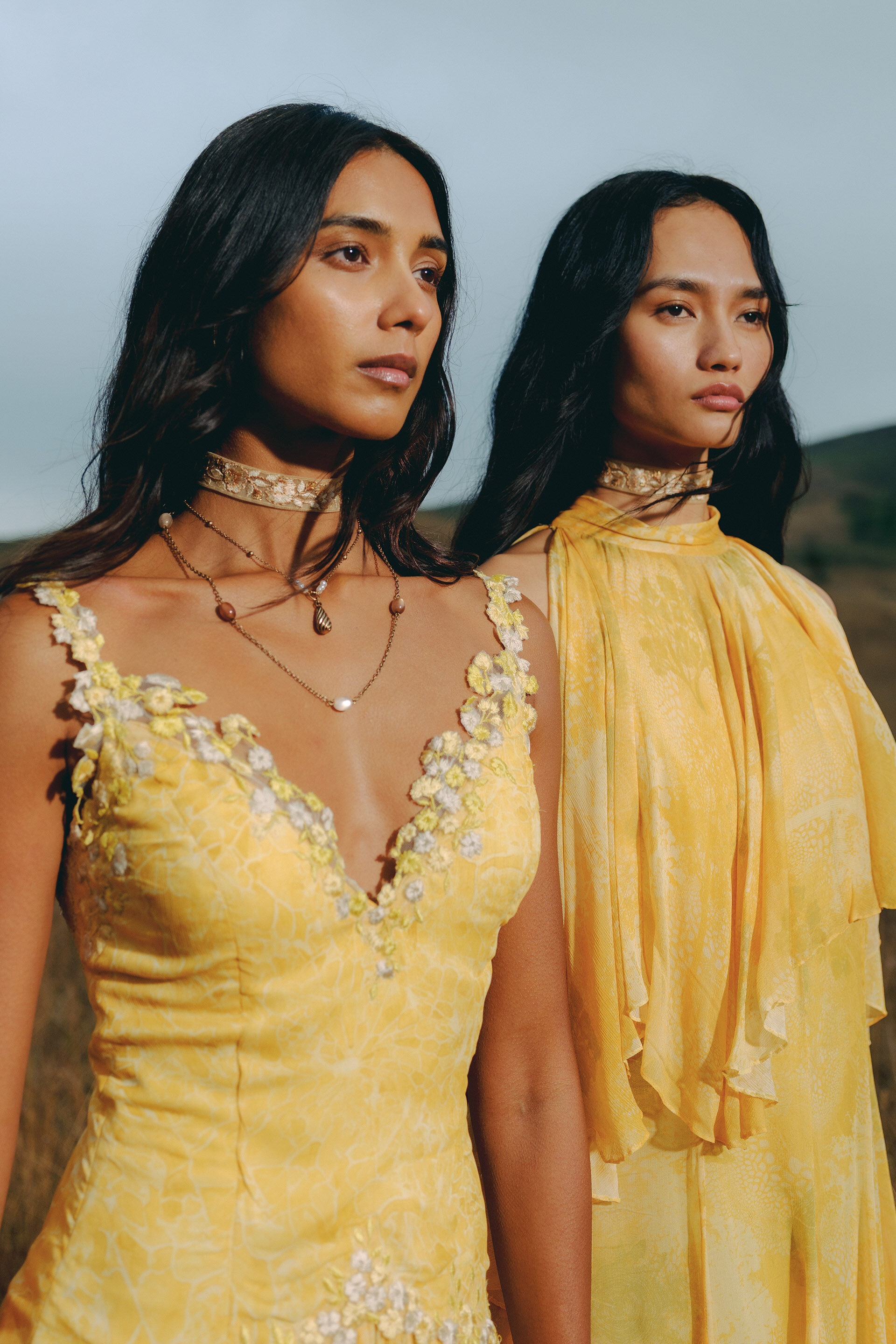 Sora Bemberg Dress - Yellow, Yellow, image 6