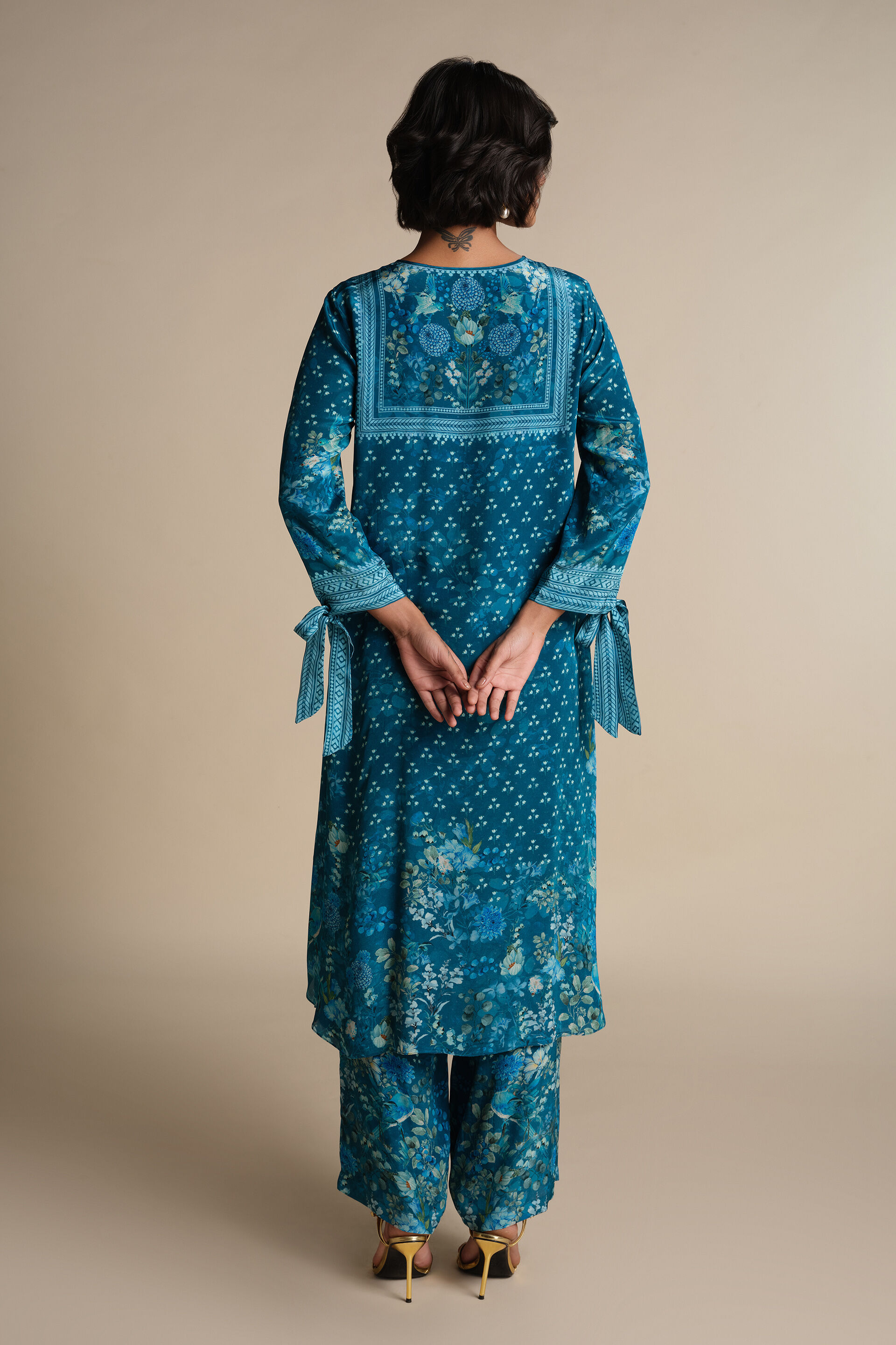 Twila Kurta Set - Blue