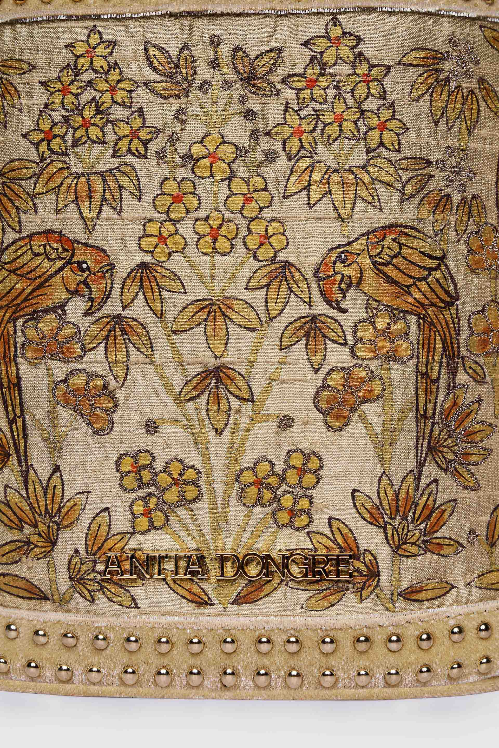 Pichhwai Bucket Bag - Canary Gold, Gold, image 4