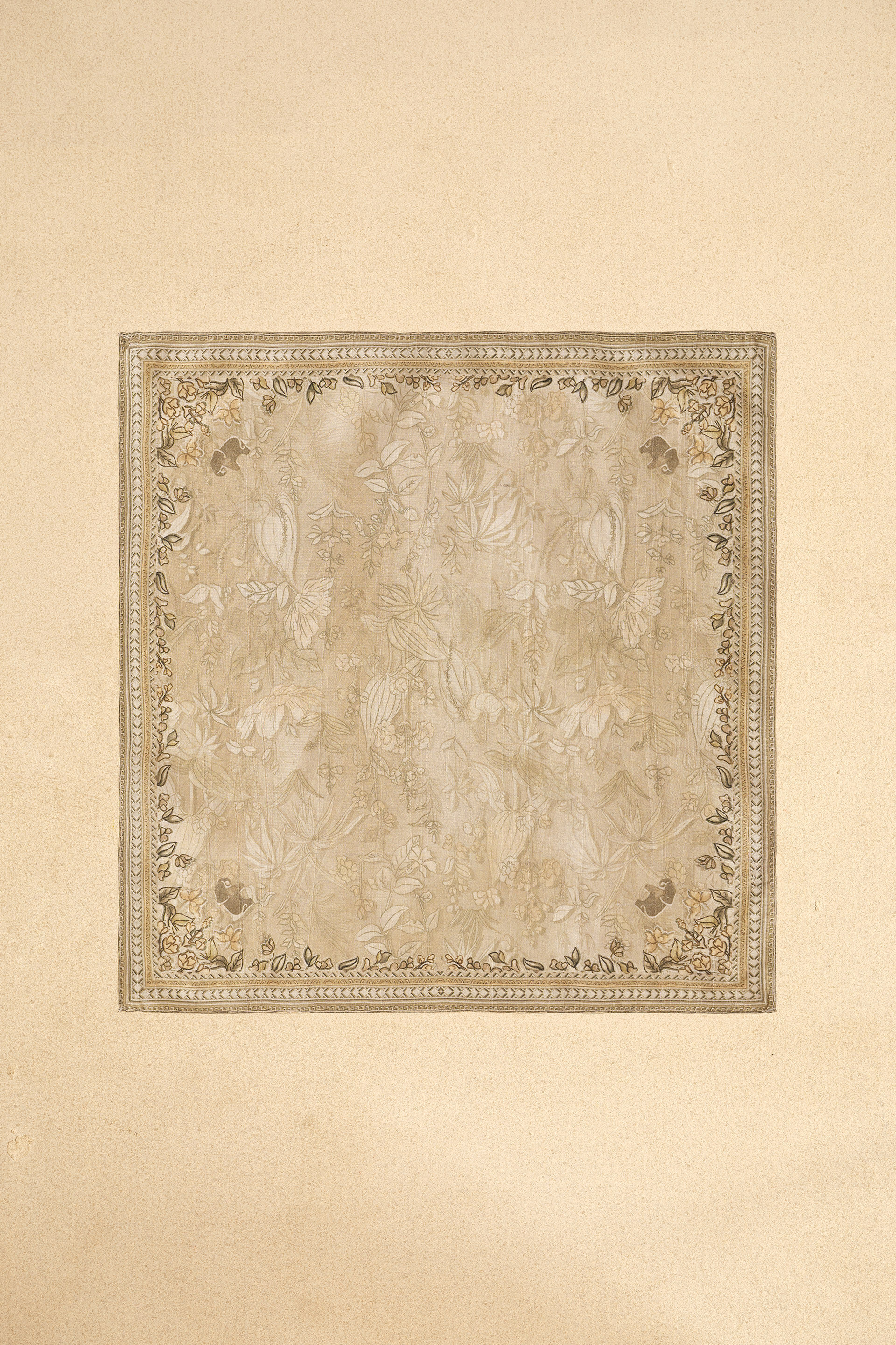 Ayaz Silk Pocket Square - Sage