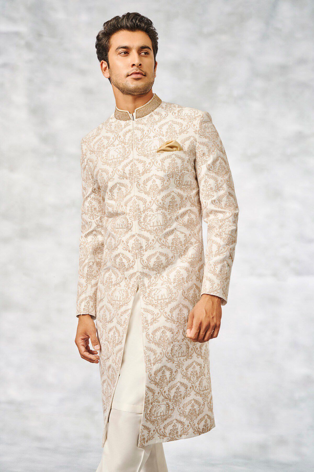 5 - Balaj Sherwani &ndash; White, image 5