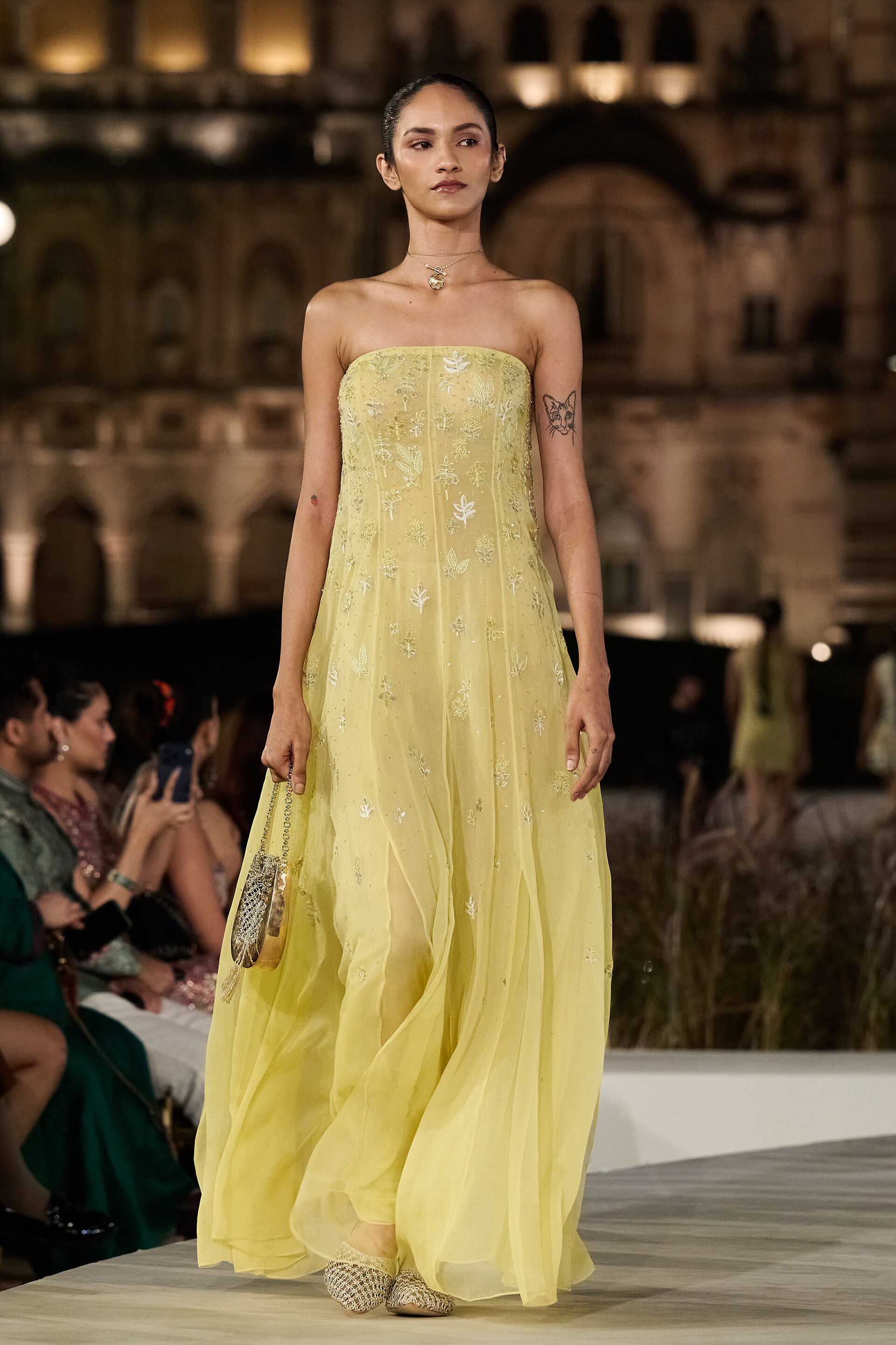 Sorsha Embroidered Gown - Yellow, Yellow, image 1
