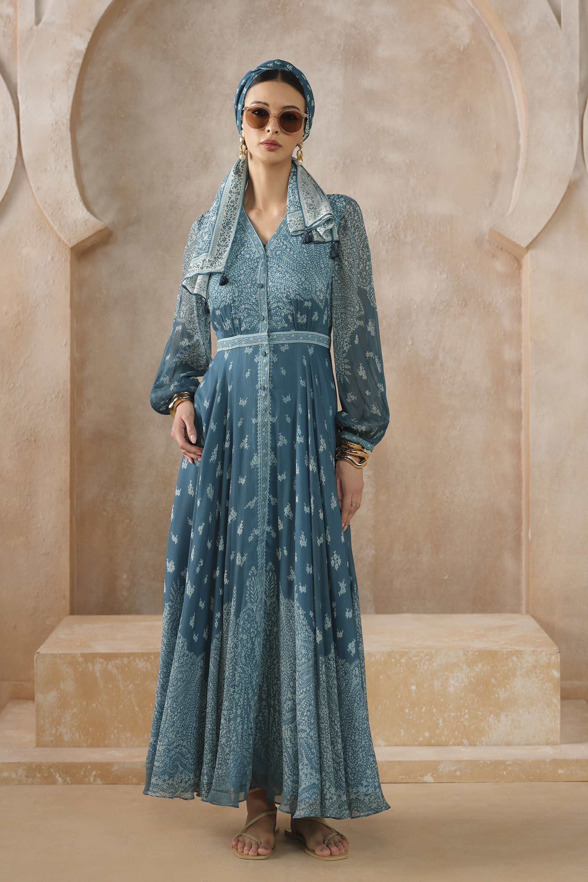 Amihan Kaftan - Blue, Blue, image 1