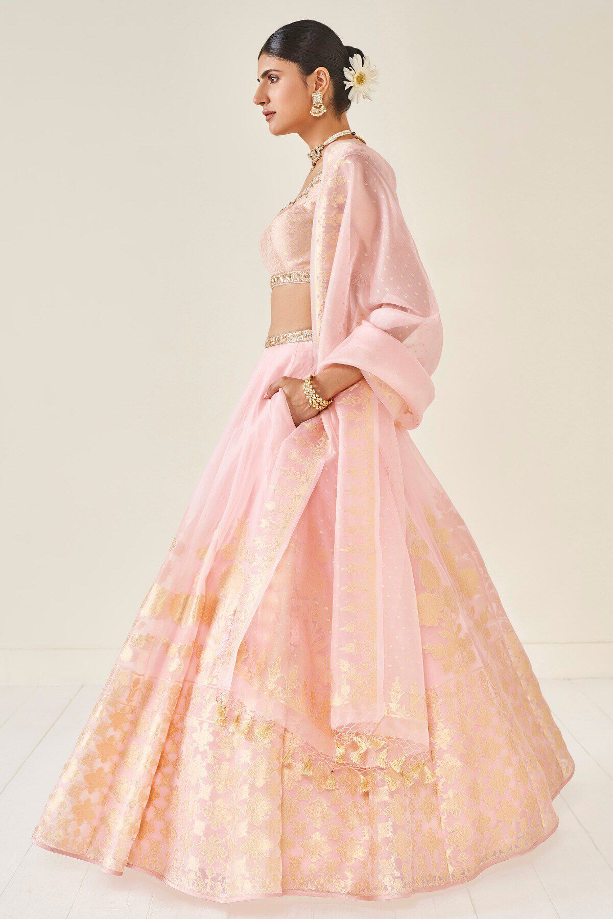 Amari Lehenga Set -Blush