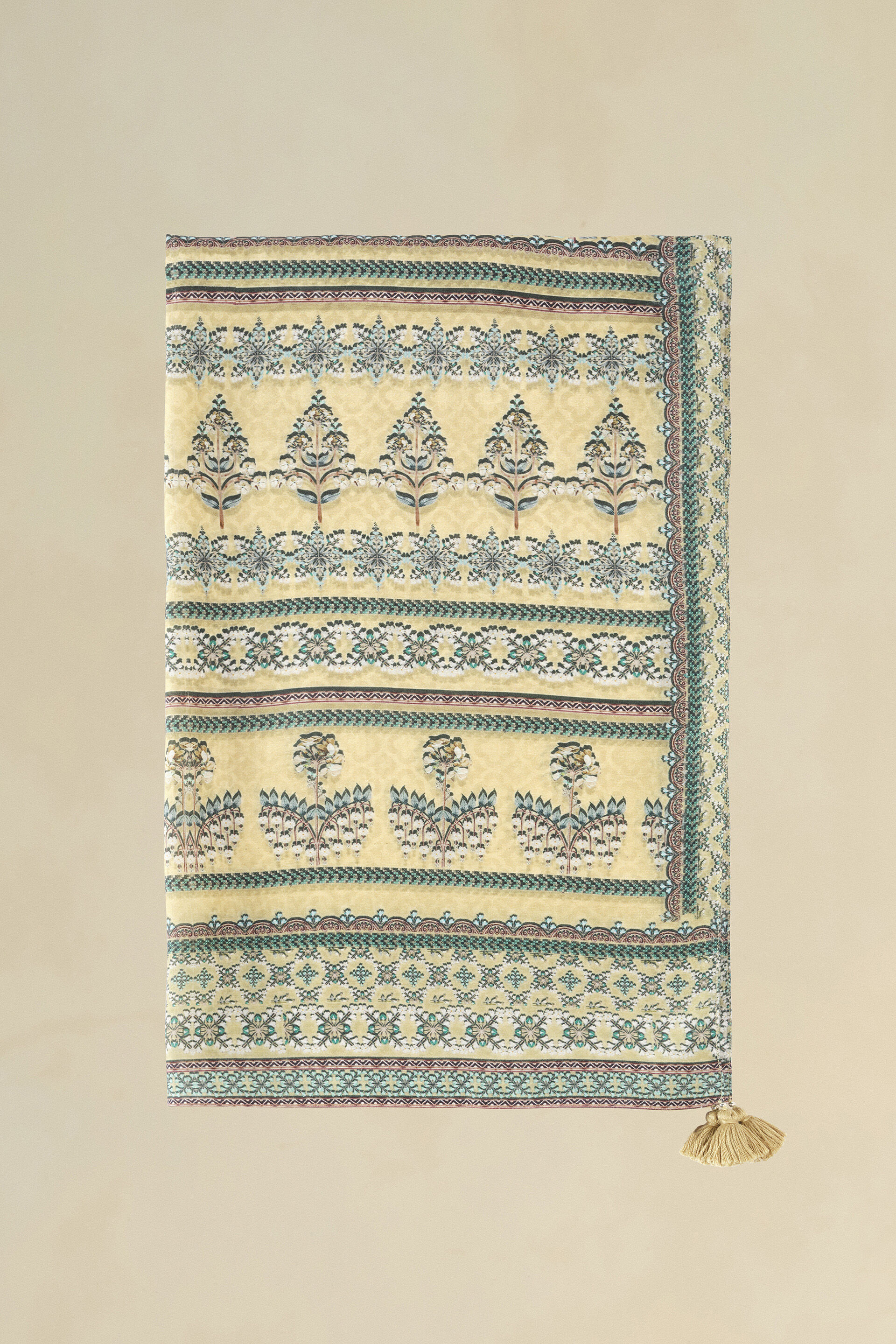 Corvus Silk Stole - Yellow