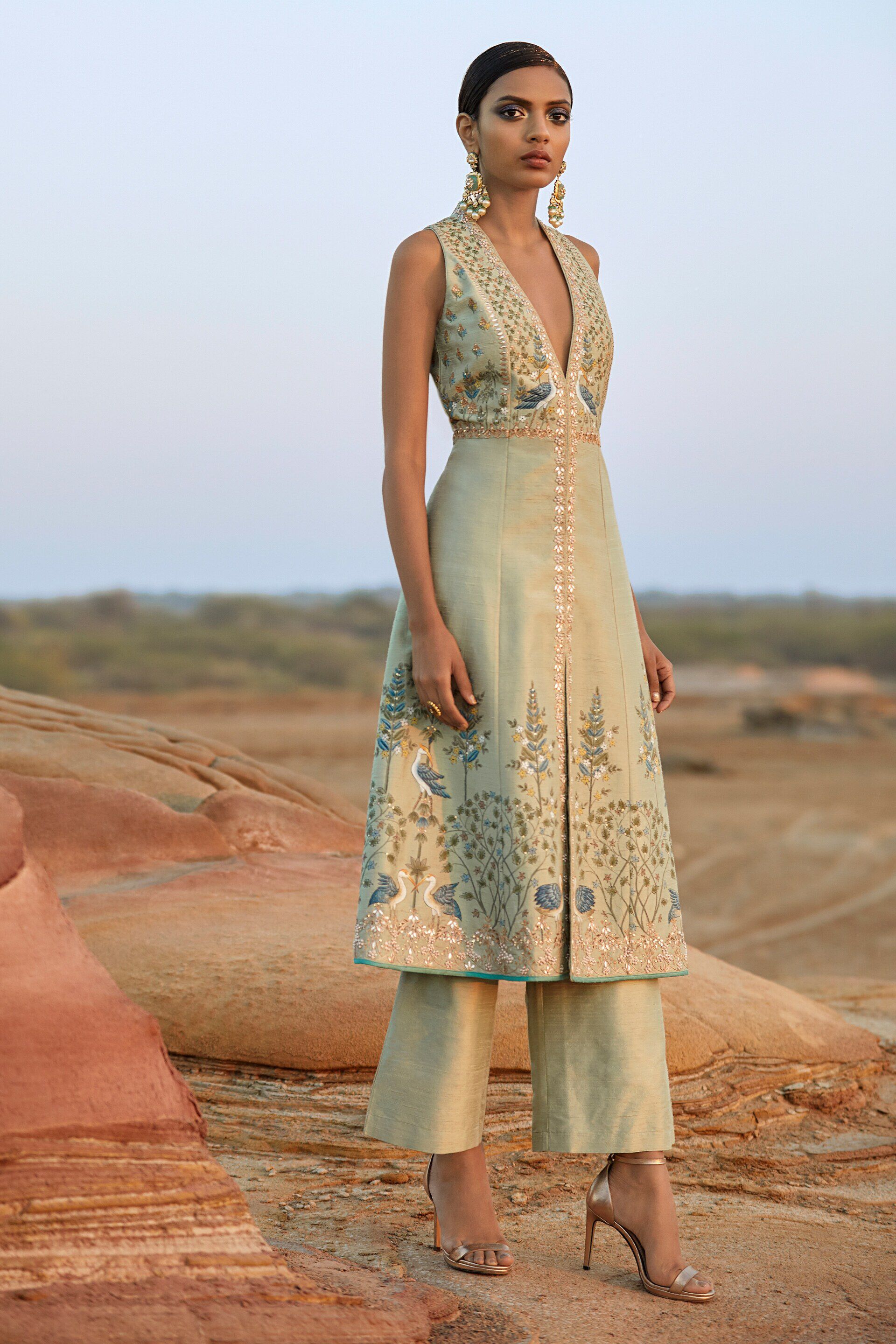 Marali Jacket Set Sage Green