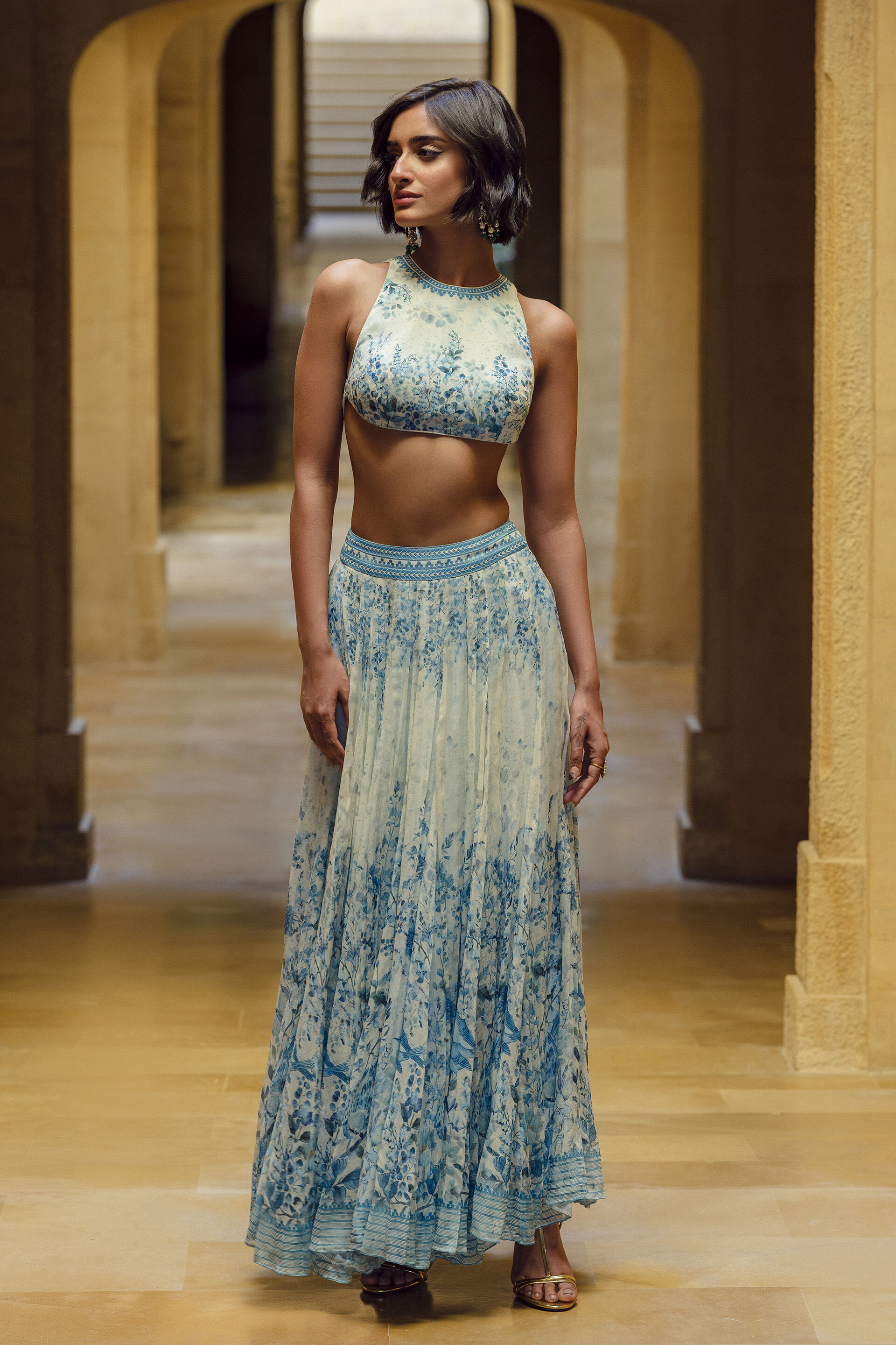 Aluma Skirt Set - Powder Blue, Blue, image 1