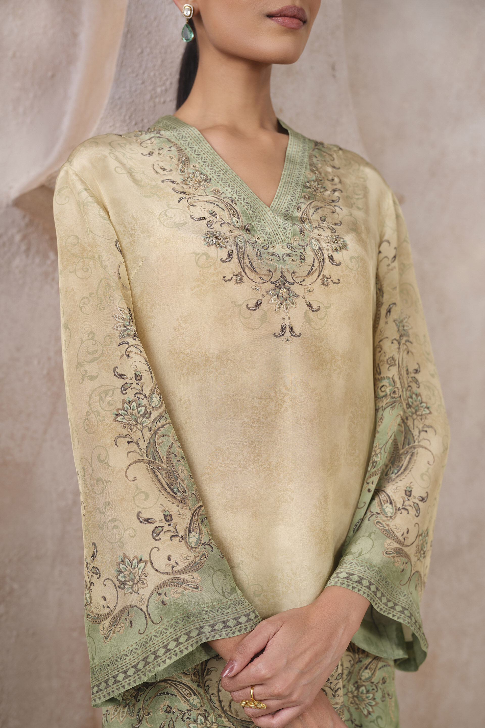 Avra Kurta Set - Green, Green, image 5