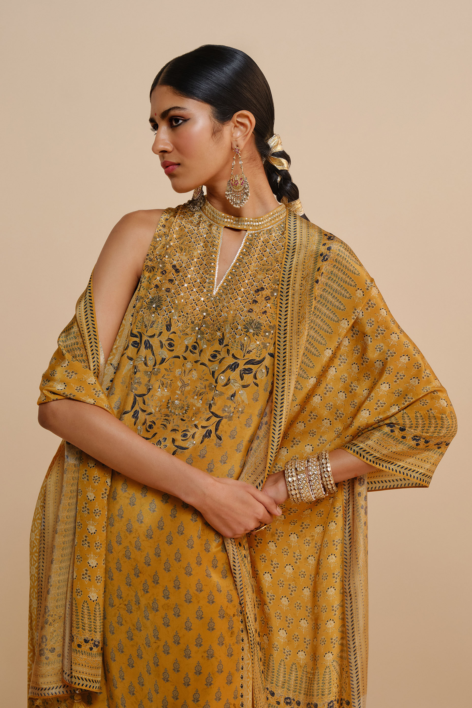 Emira Stole - Yellow, Yellow, image 2