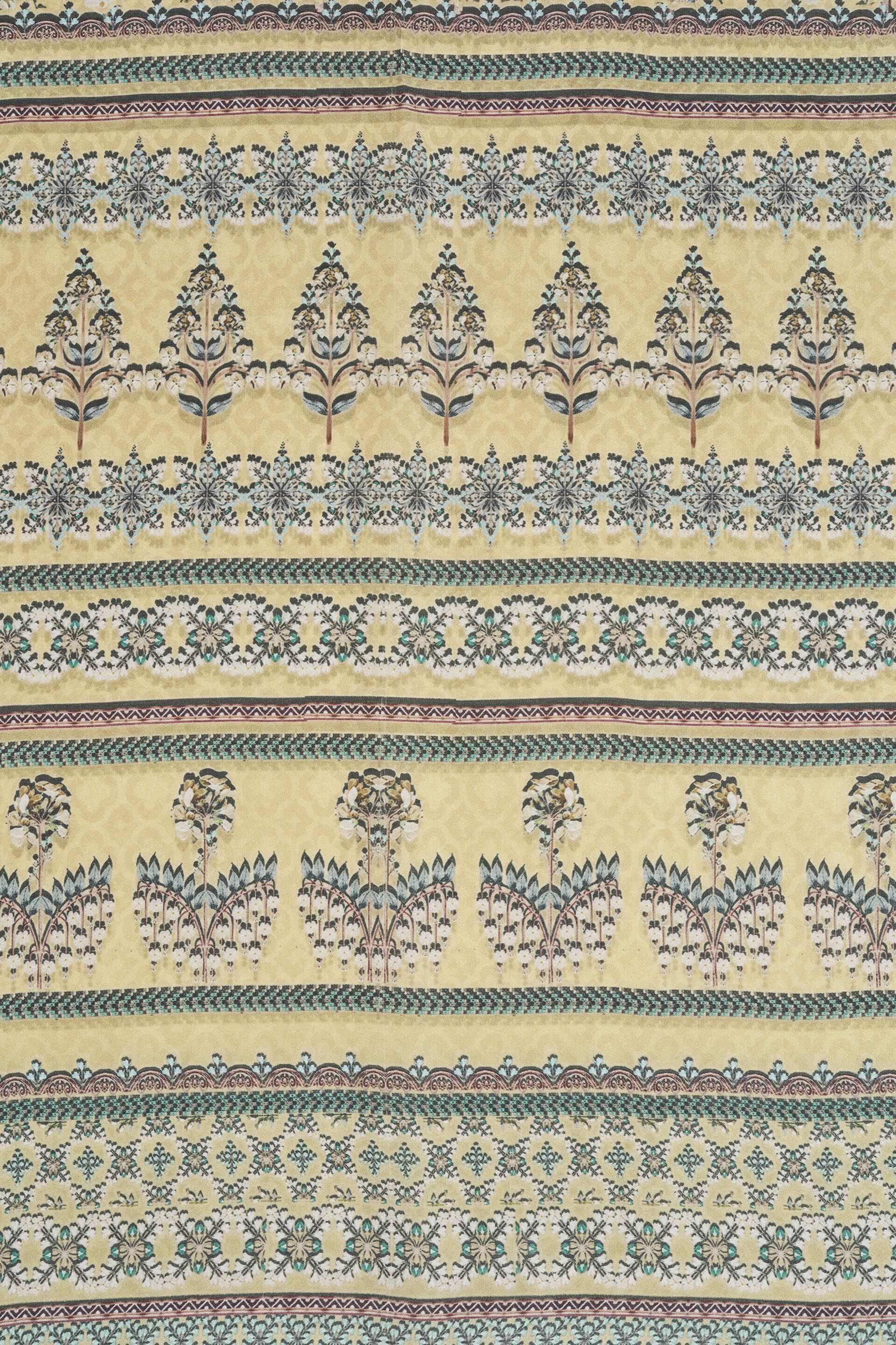 Corvus Silk Stole - Yellow, Yellow, image 3