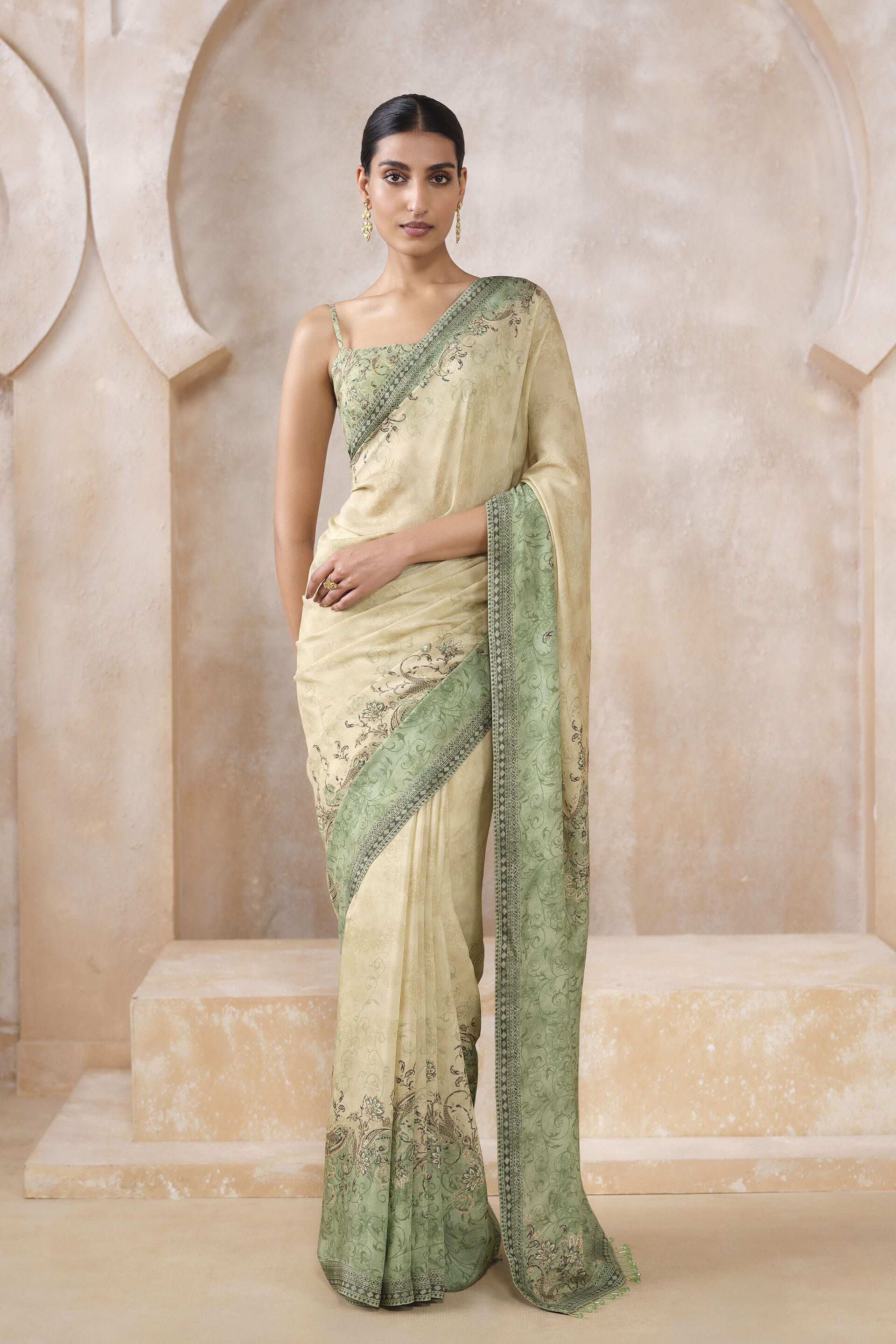 Lizbet Saree - Green, Green, image 1