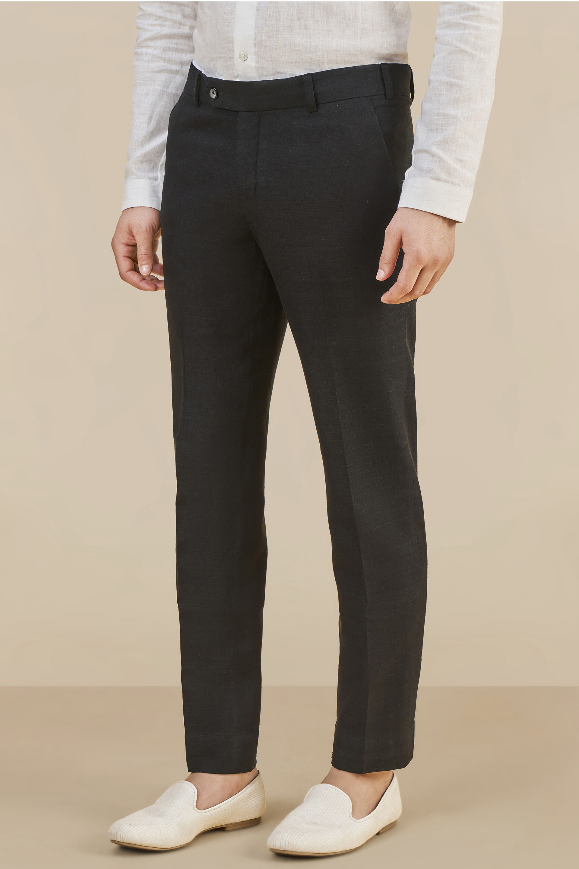 Black Linen Trousers