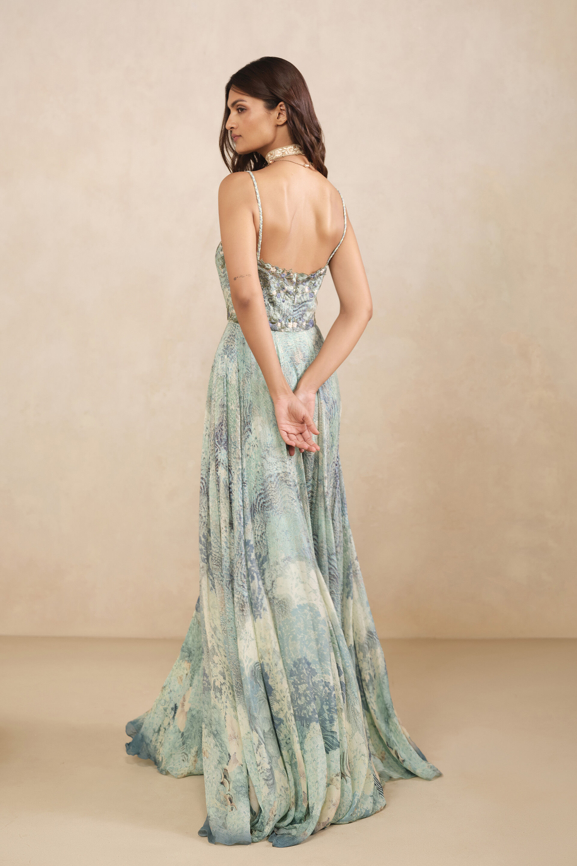 Fuji Bemberg Gown - Blue