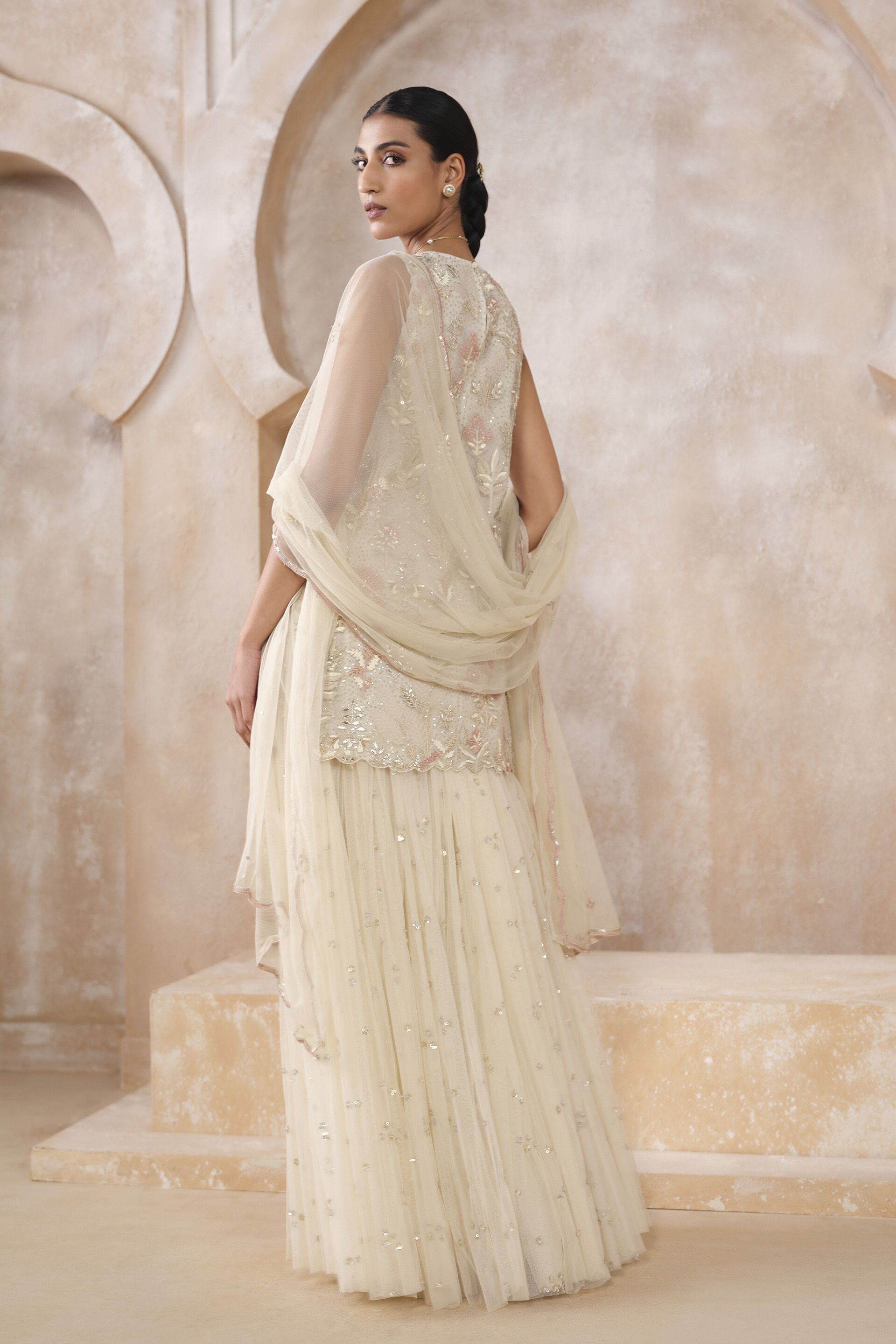 Arlen Embroidered Skirt Set - Ivory