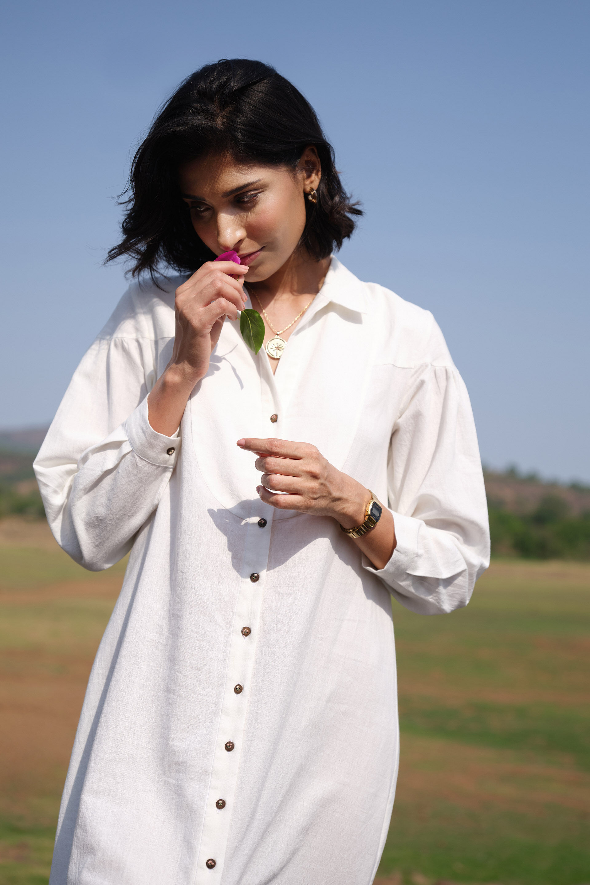 Yarrow Dress - Ivory, Ivory, image 6